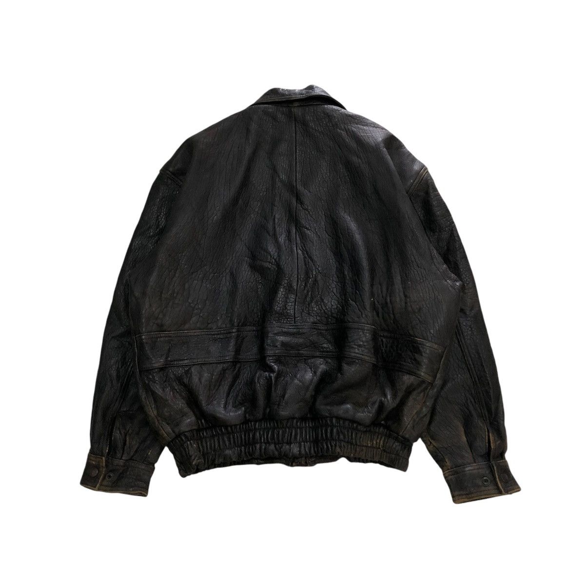 Japanese Brand 🔥VINTAGE BIKER GENUINE LEATHER JACKET ANABAS ISSEY MIYAKE Size US M / EU 48-50 / 2 - 2 Thumbnail