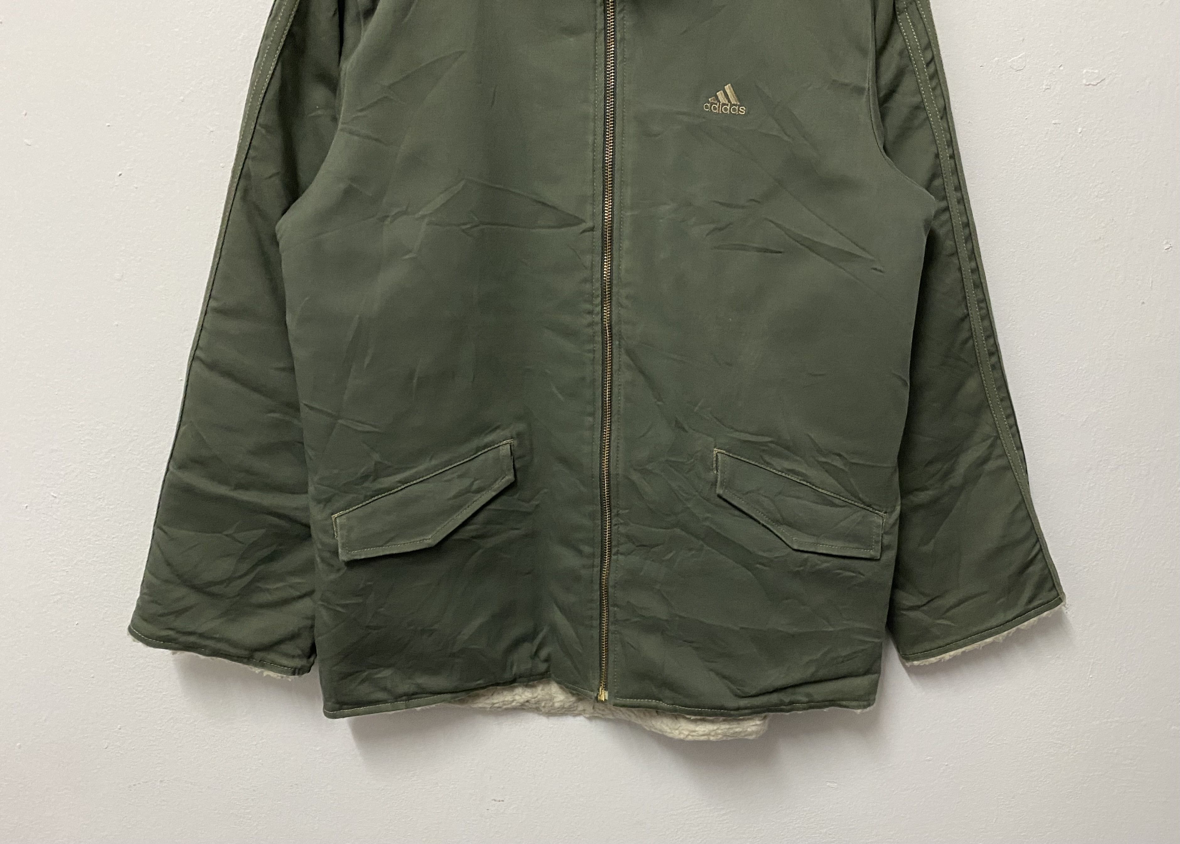 Adidas Vintage Y2K Adidas Workwear Sherpa Jacket Size US S / EU 44-46 / 1 - 5 Thumbnail