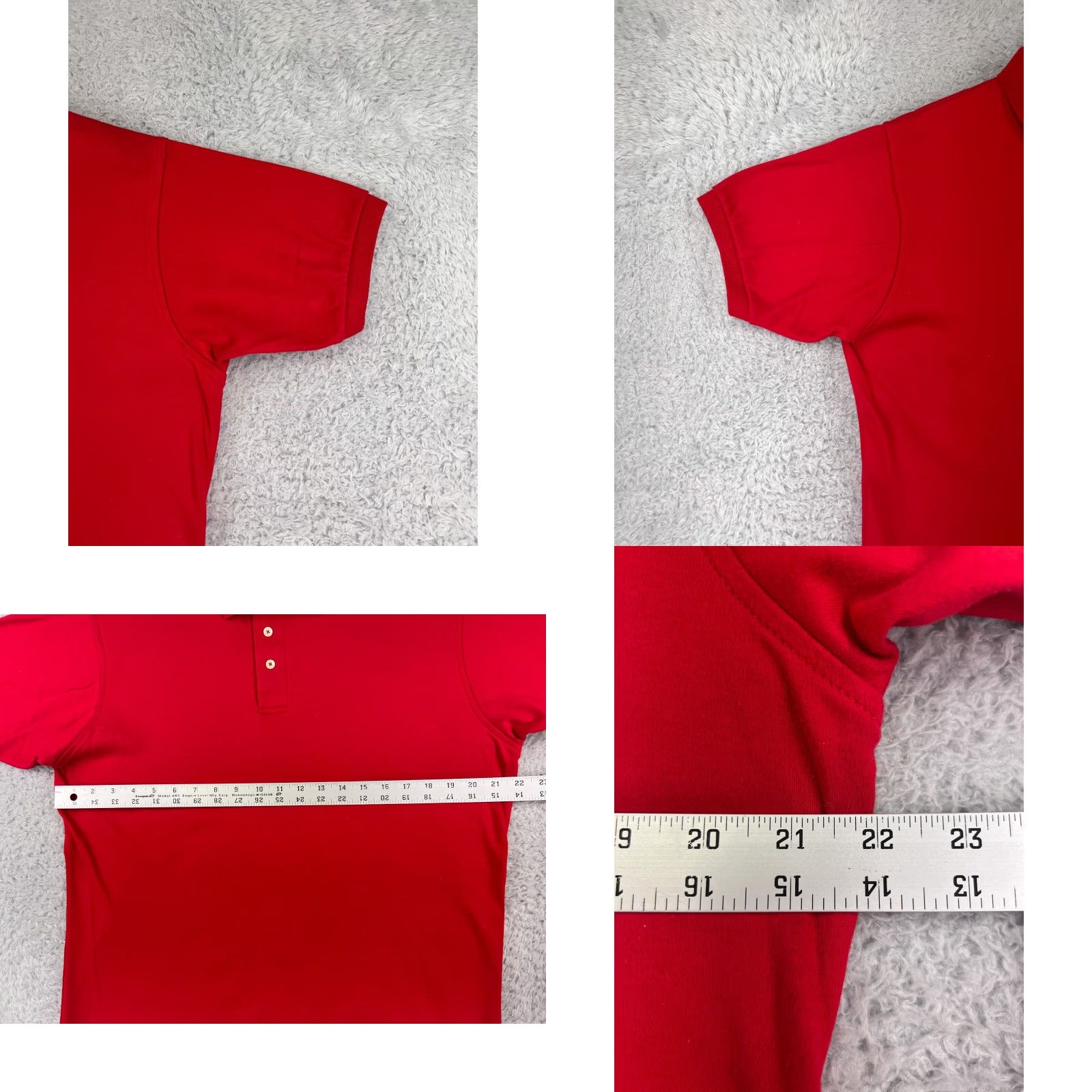 Lands' End Lands' End Polo Shirt Mens Large Red Waffle Knit Pattern Golf Golfer Work Wear Size US L / EU 52-54 / 3 - 8 Thumbnail