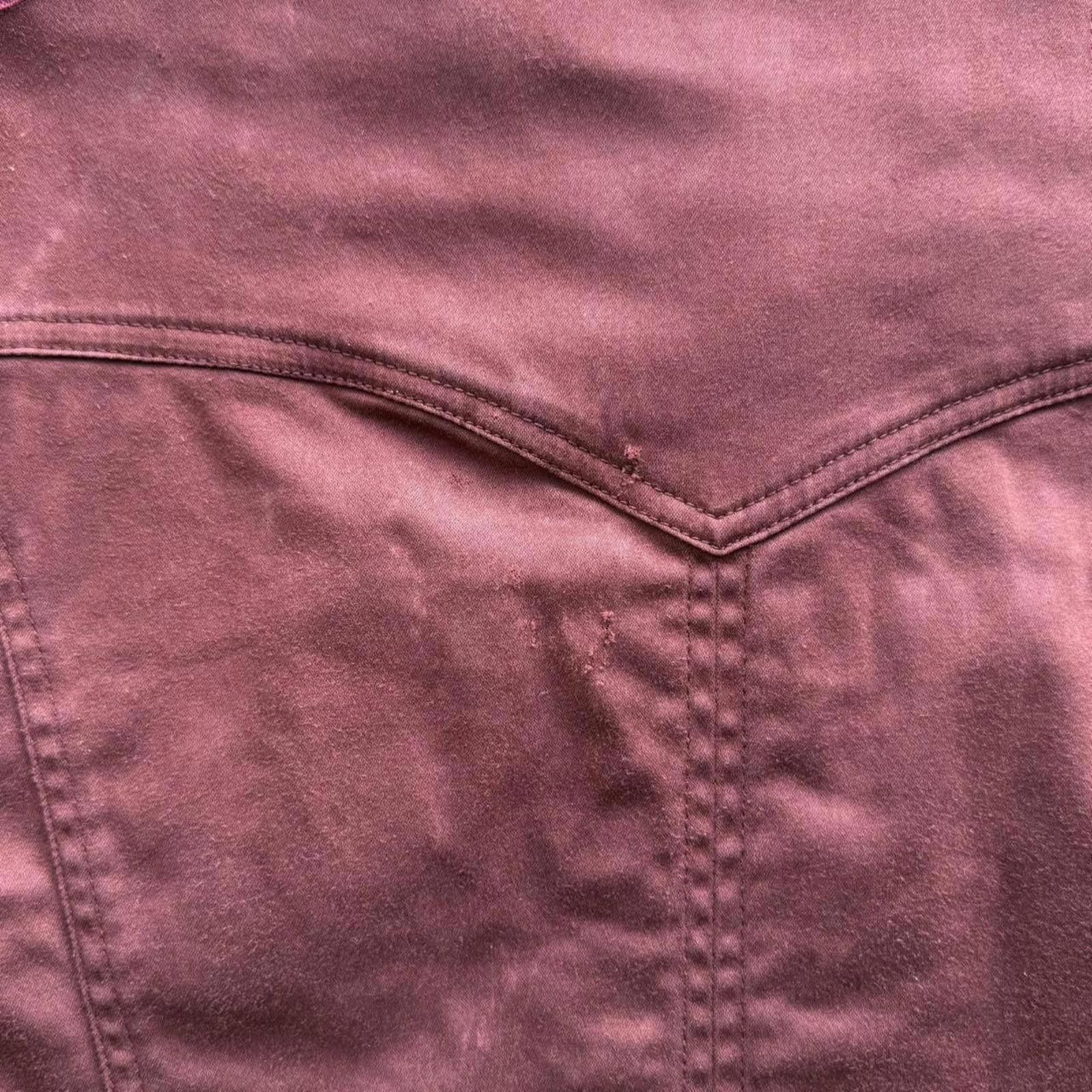 Guess Y2K Guess Jeans 00s Red Denim Jacket Size XL / US 12-14 / IT 48-50 - 8 Thumbnail