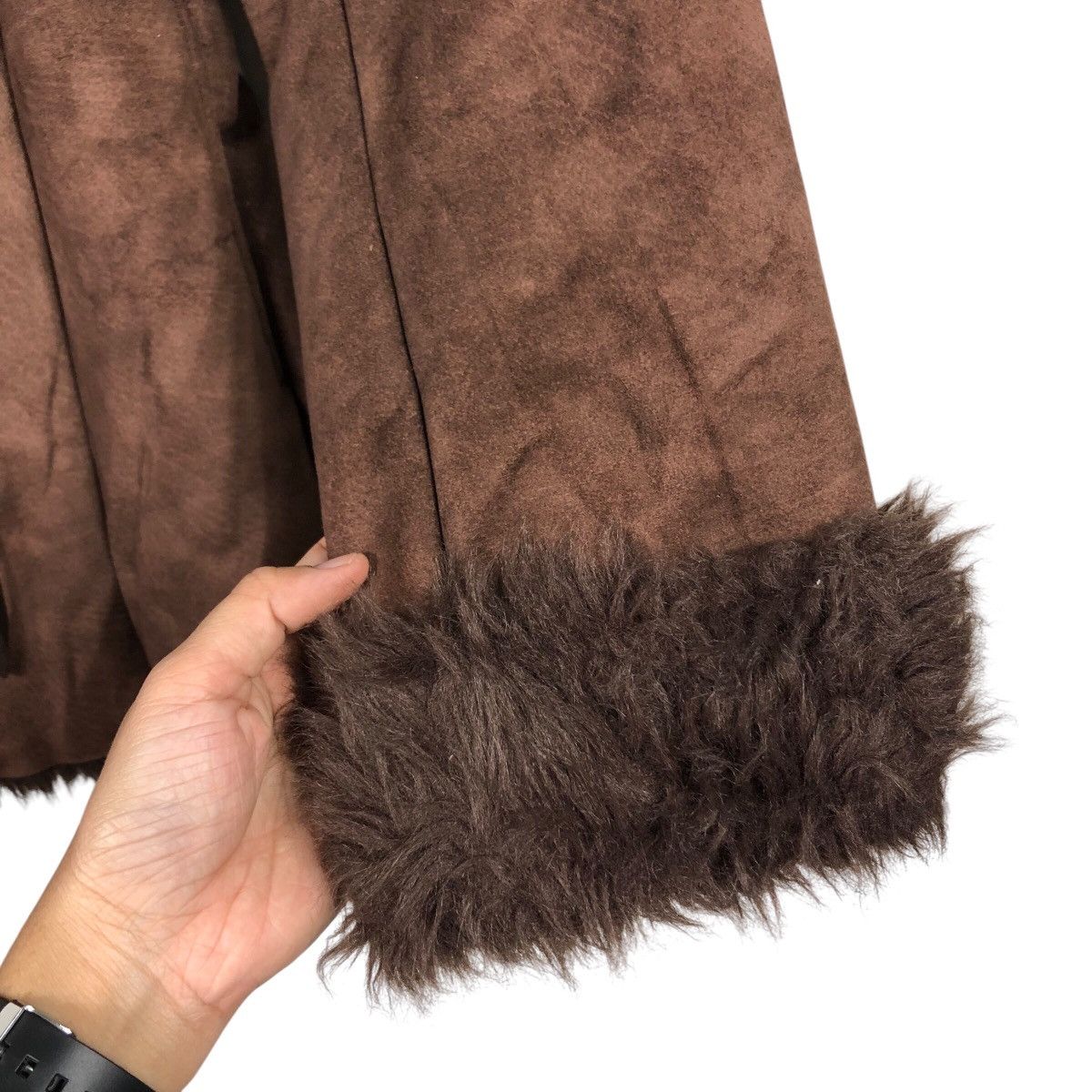 Japanese Brand Archive Style Brown Faux Shearling Jacket Issey Miyake Size US M / EU 48-50 / 2 - 16 Thumbnail