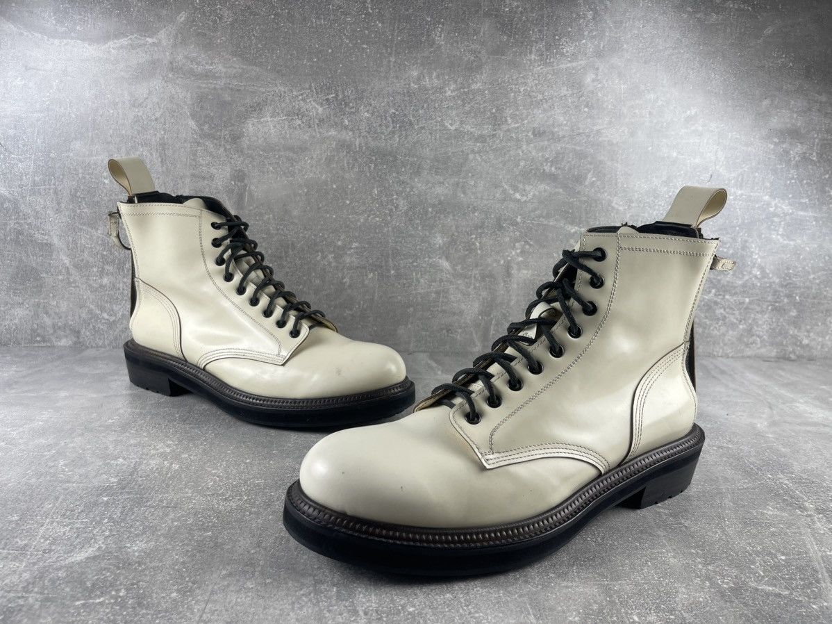Buttero Buttero Leather Combat Biker Double Zip Boots Beige Vibram Size US 10 / EU 43 - 5 Thumbnail