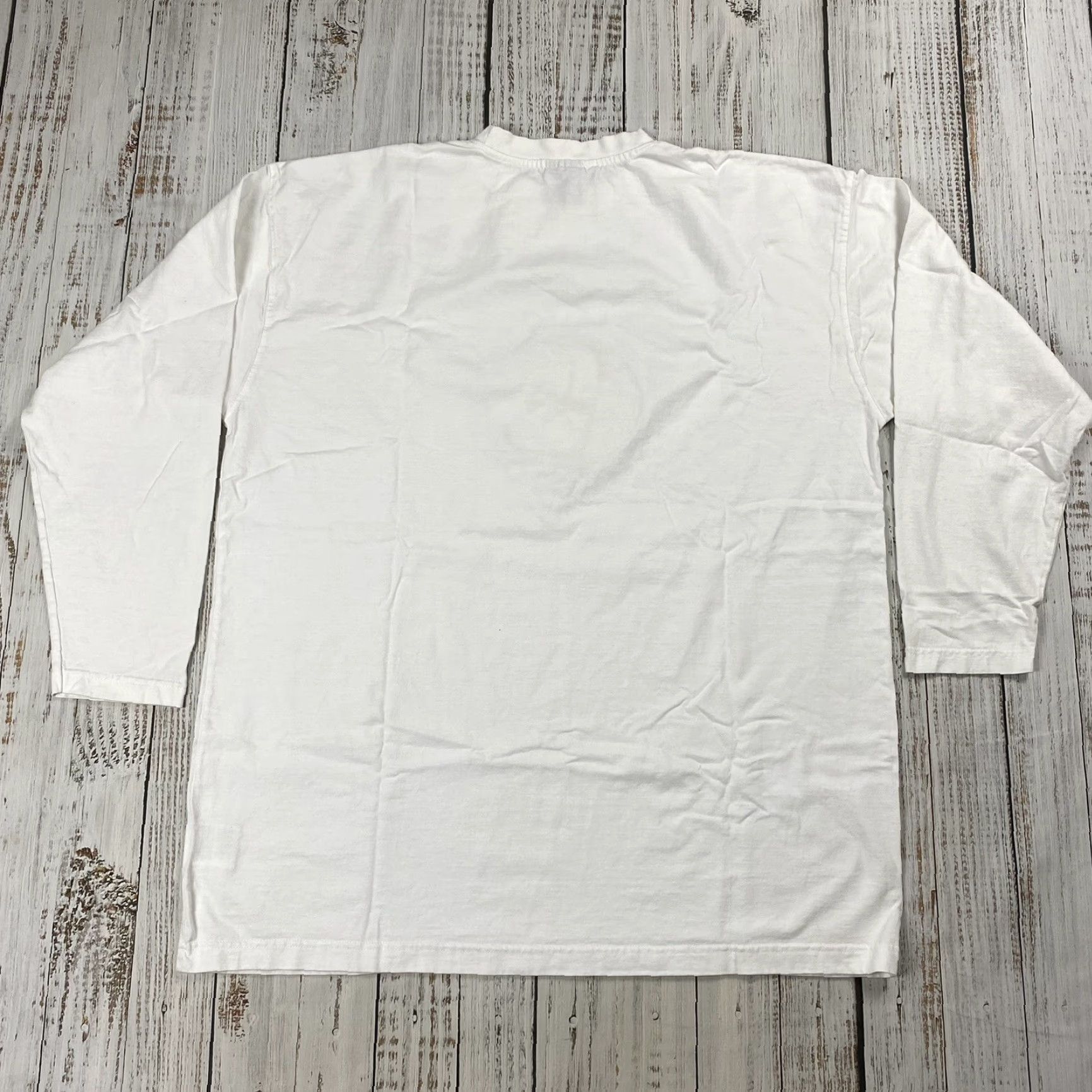 Denime VINTAGE Exsto Hip Hop Streetwear Long Sleeve T-Shirt Mens 3XL White Cotton Embroidered 2000s Size US XXL / EU 58 / 5 - 5 Thumbnail