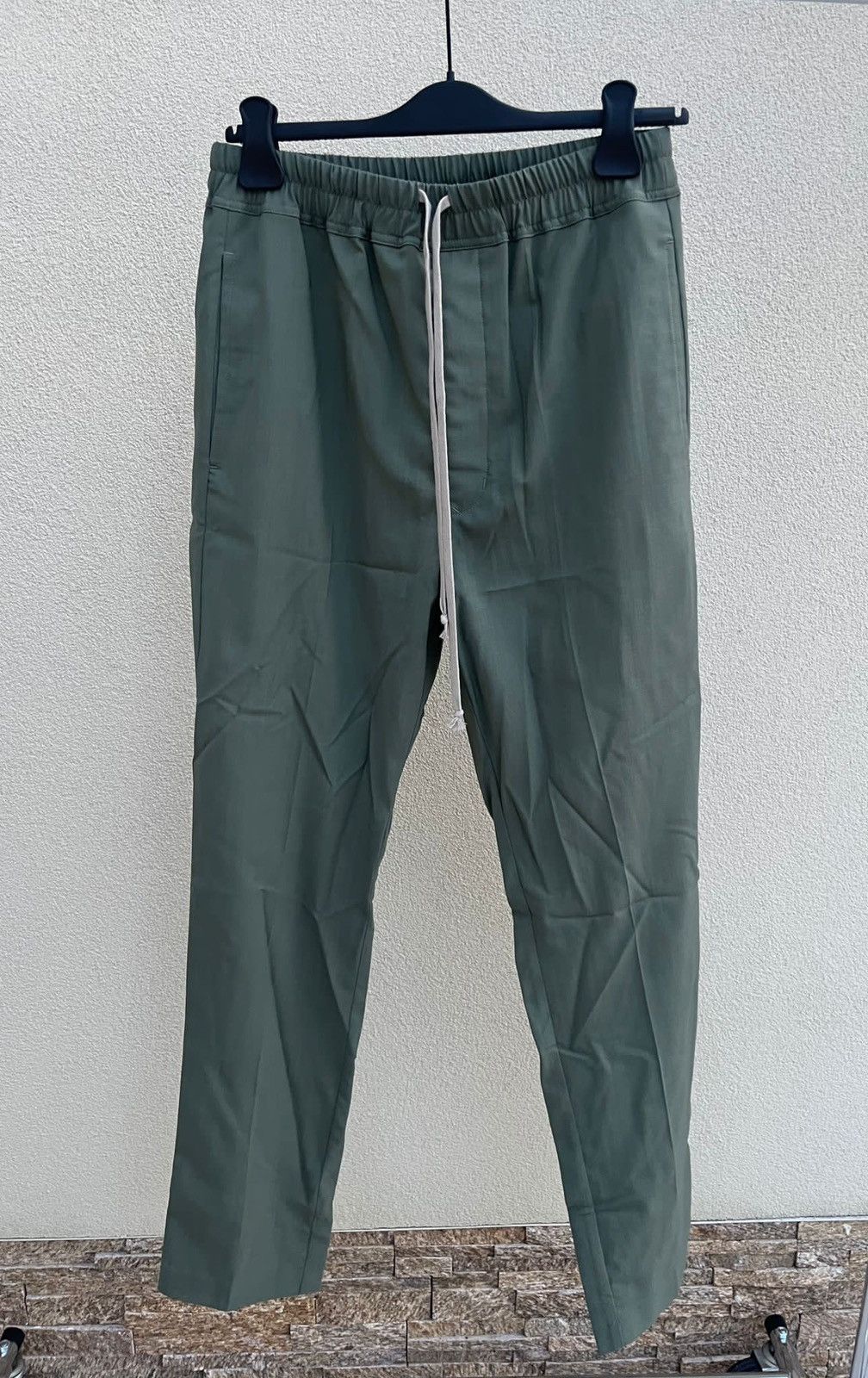 Rick Owens SS23 Drawstring Long Pants in Sage | Grailed