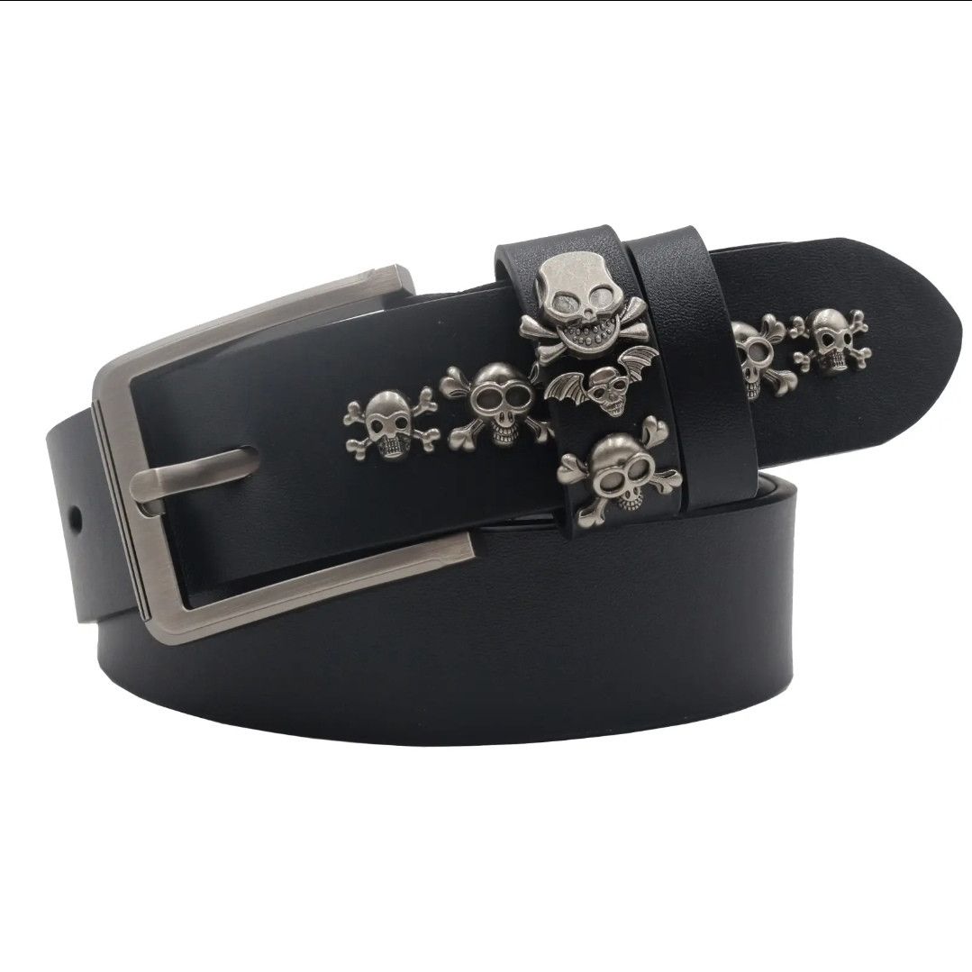 Japanese Brand Punk Skull Rivet Belt Size ONE SIZE - 1 Thumbnail