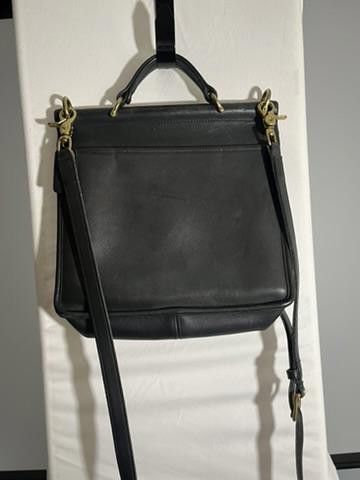Coach Authentic Coach Black Leather Handbag Size ONE SIZE - 2 Thumbnail