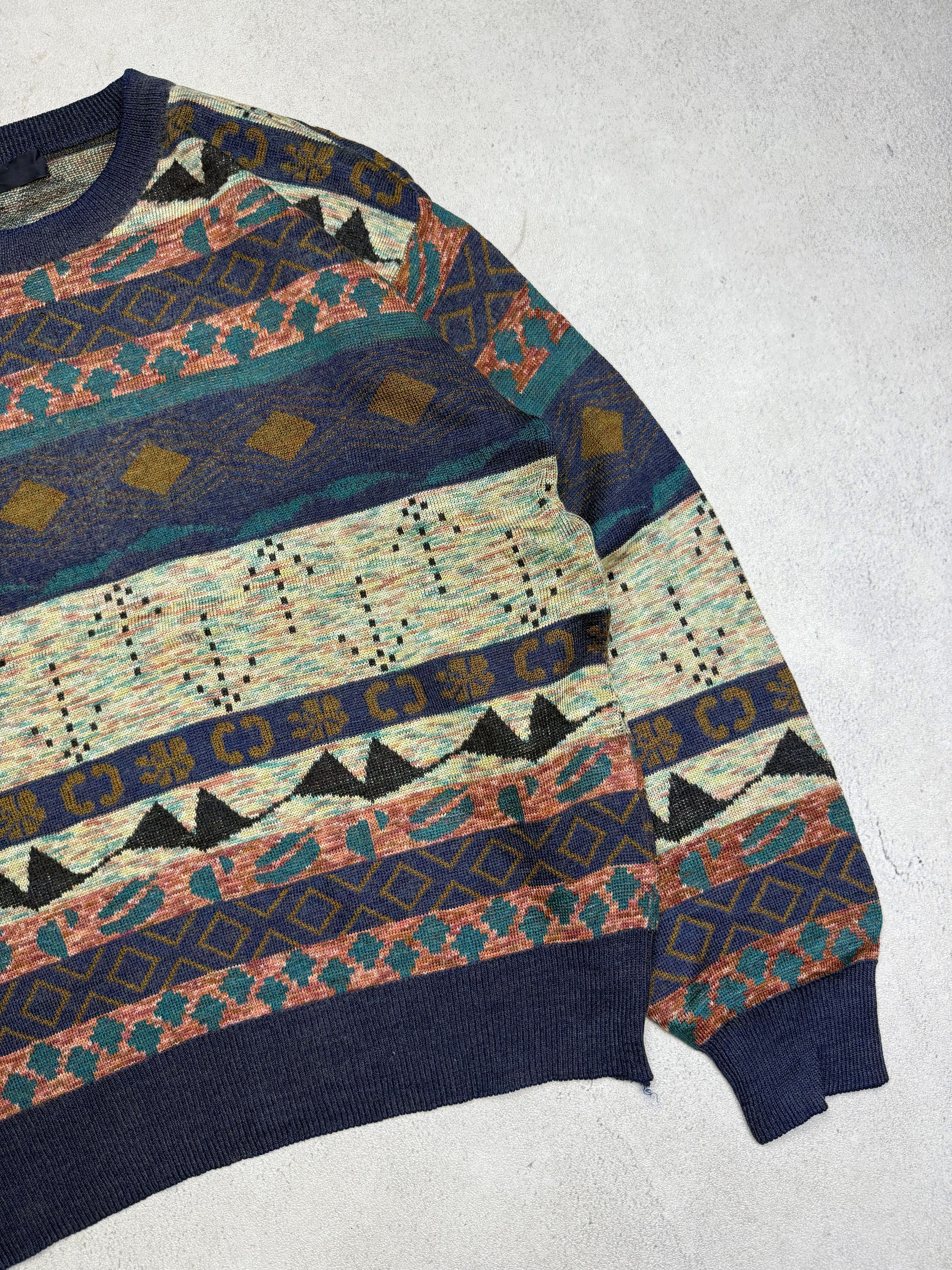 Vintage Vintage Classic Nordic Fair Isle Knit Sweater 3D Size US M / EU 48-50 / 2 - 3 Thumbnail
