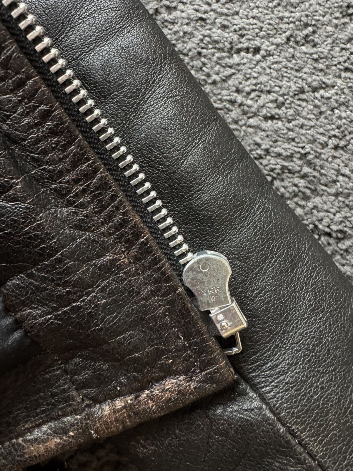 Vintage Vintage washed leather jacket 🔥 Size M / US 6-8 / IT 42-44 - 9 Thumbnail