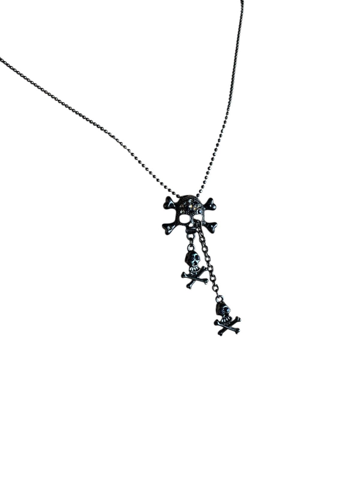 Japanese Brand Skull Chained Punk Bondage Necklace Size ONE SIZE - 5 Thumbnail