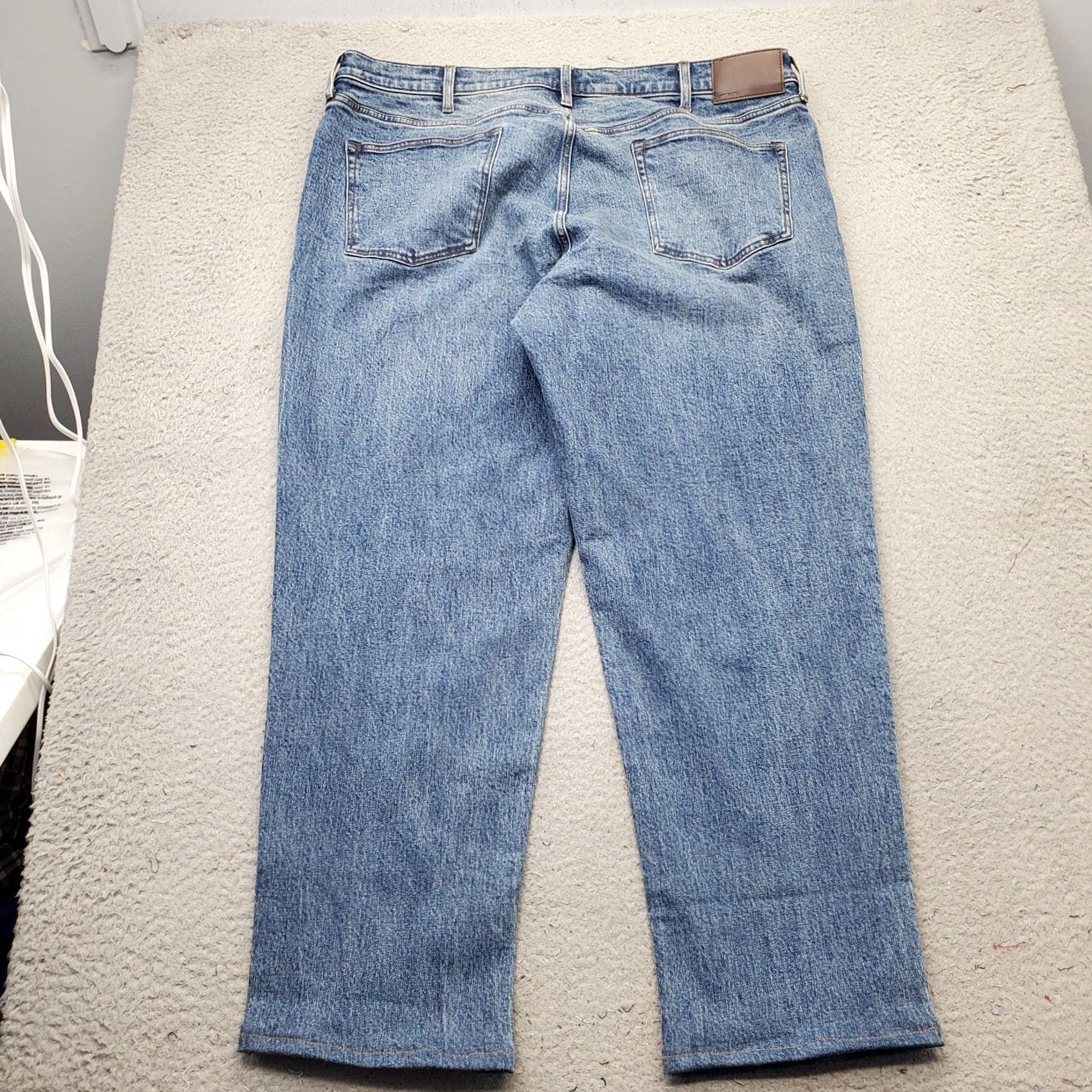 Lands' End Lands' End Mens Jeans 40 Blue Denim Medium Wash Traditional Fit Shirt? Size US 40 / EU 56 - 2 Thumbnail