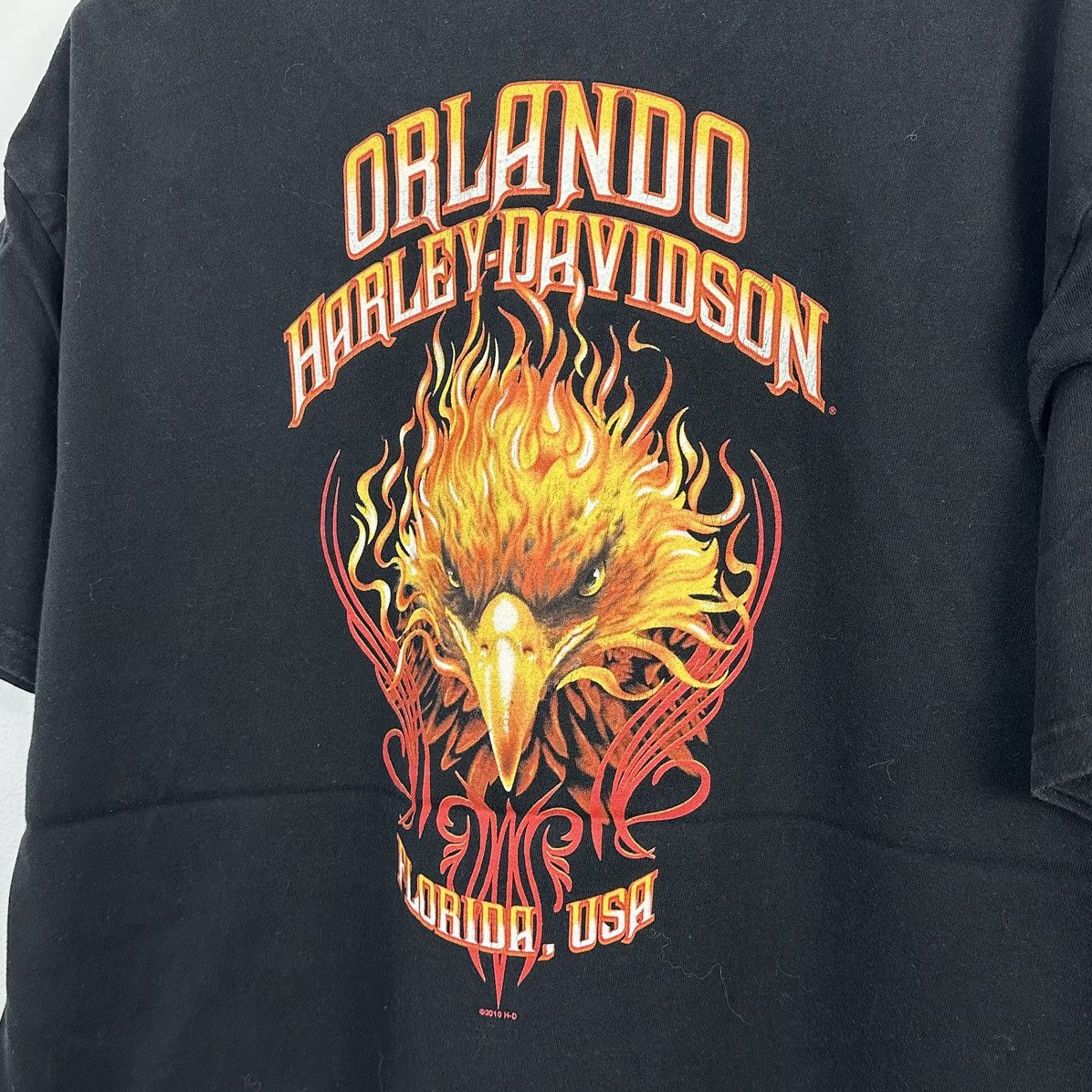 Harley Davidson × Vintage Vintage Harley Davidson T Shirt XL Orlando Florida Size US XL / EU 56 / 4 - 1 Thumbnail