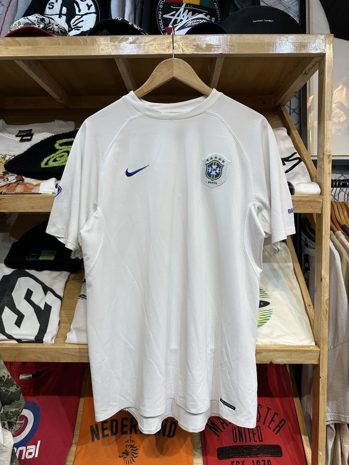 Vintage Brazil 🇧🇷 2006-07 Nike T90 Training Sphere Dry Jersey