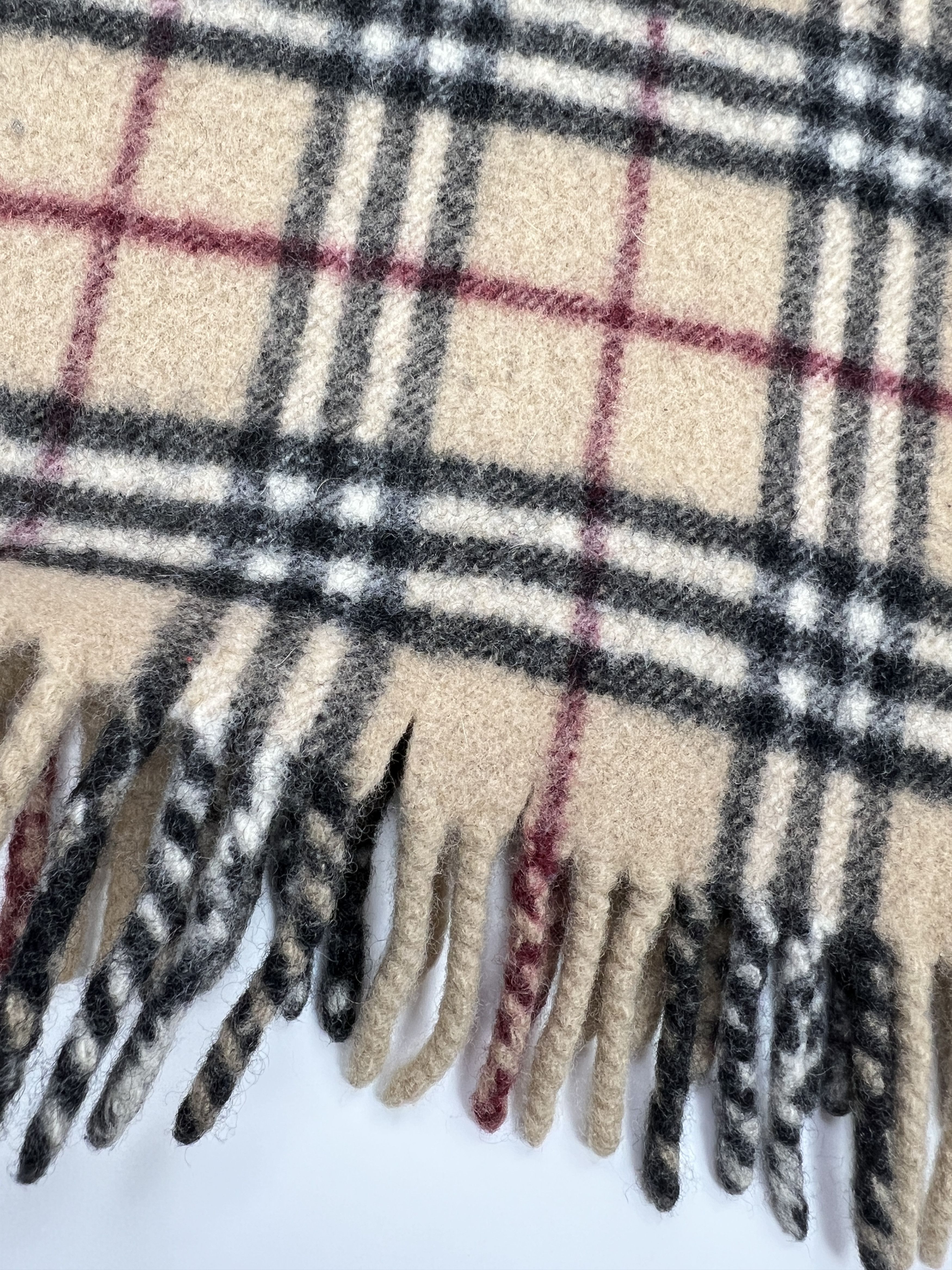Burberry Vintage Burberry Nova Check Wool Scarf Size ONE SIZE - 9 Thumbnail