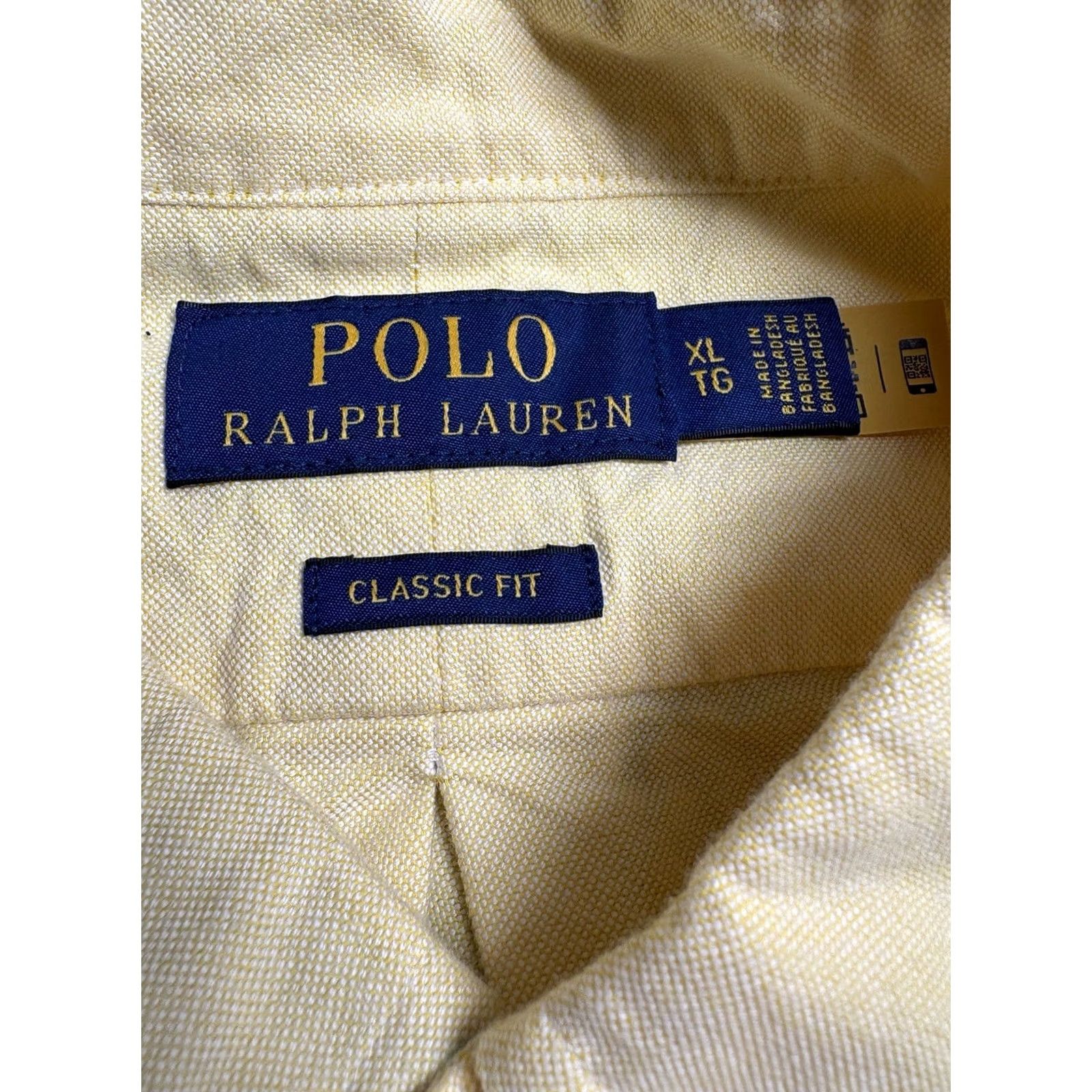Polo Ralph Lauren Polo Ralph Lauren The Iconic Oxford Shirt Button Up Mens XL Solid Yellow Preppy Shirt Size US XL / EU 56 / 4 - 3 Thumbnail
