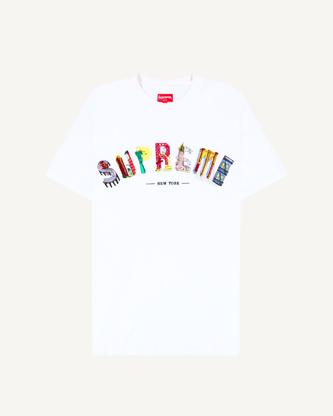 Supreme City Arc Embroidered Tee (SS19) | Grailed
