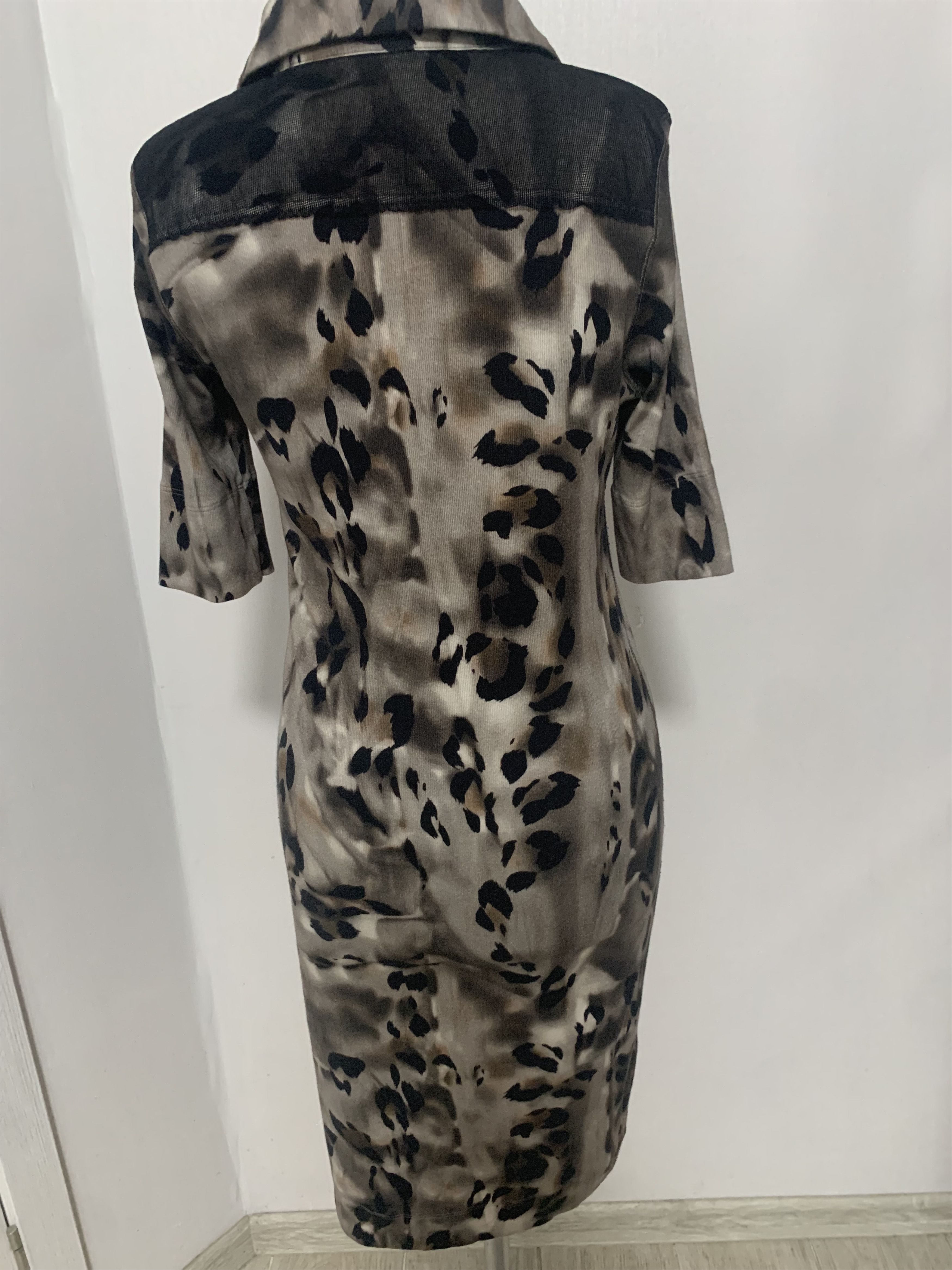 Other Marc Cain Leopard Dress Size L / US 10 / IT 46 - 3 Thumbnail