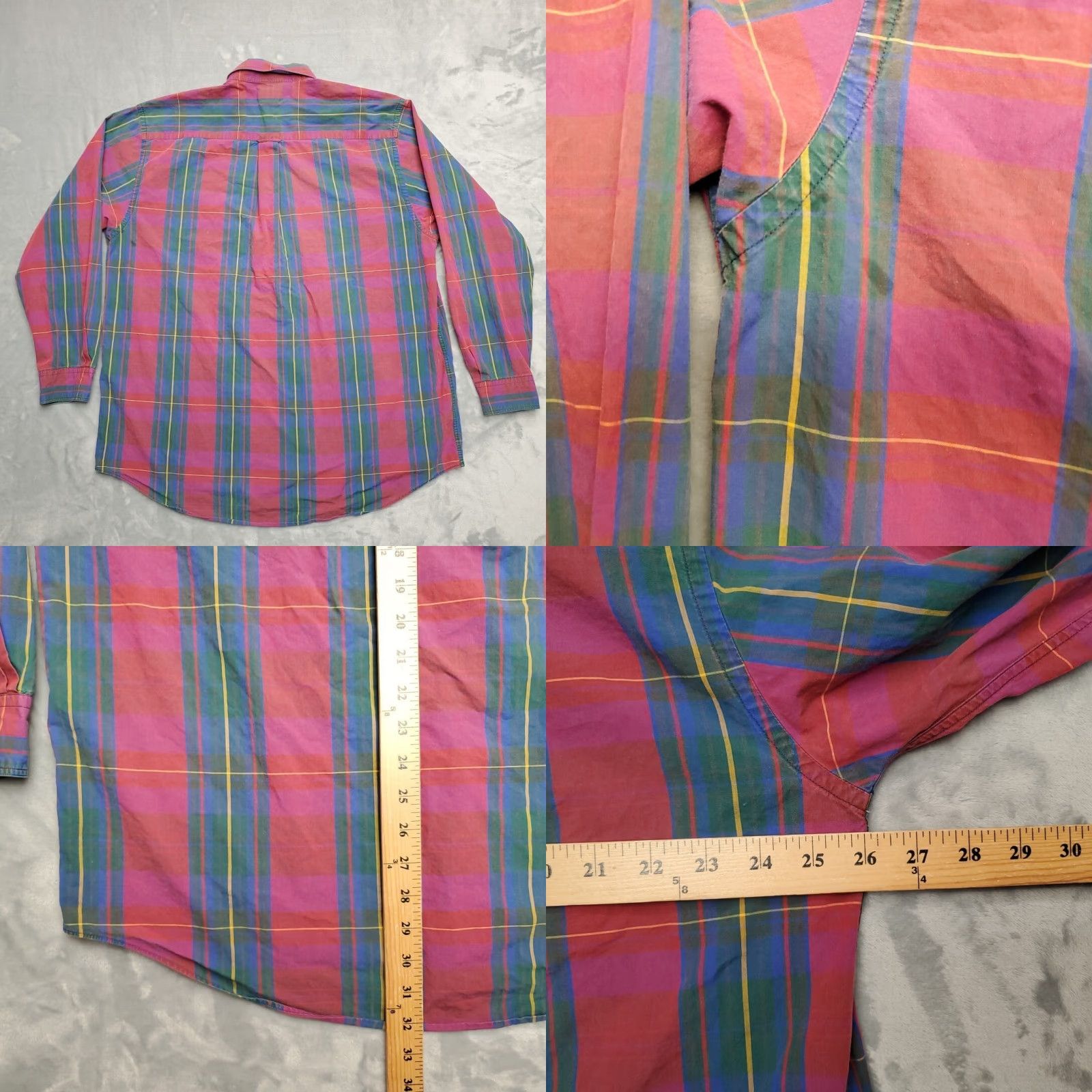 Abercrombie & Fitch VINTAGE Abercrombie & Fitch Shirt Mens XL Pink Plaid Button-Up 100% Cotton Casual Size US XL / EU 56 / 4 - 8 Thumbnail