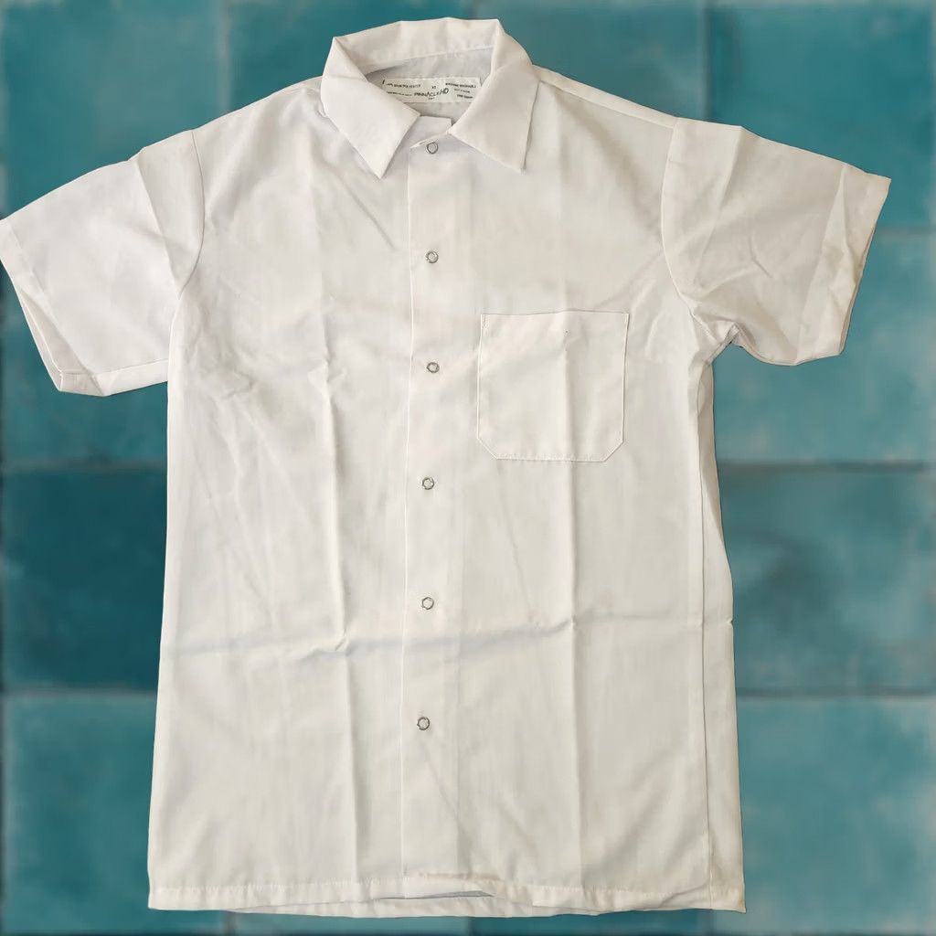 Vintage PinnacleHD Work Shirt Mens XS White Short Sleeve Button-Up Collared Casual Business Travel 90s? Size US XS / EU 42 / 0 - 1 Thumbnail