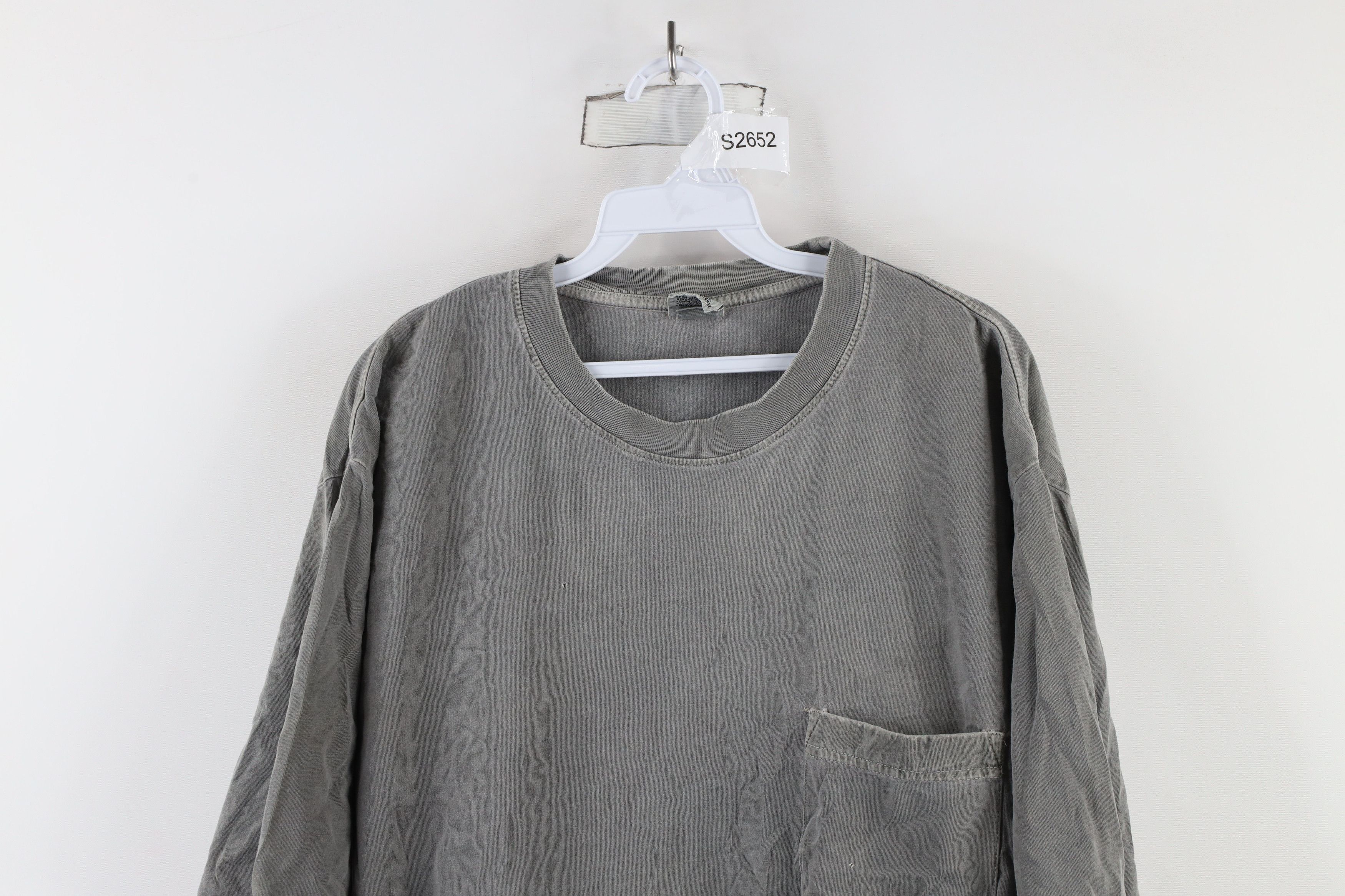 Cabelas Vintage 90s Cabelas Blank Stonewash Pocket T-Shirt Size US L / EU 52-54 / 3 - 2 Thumbnail