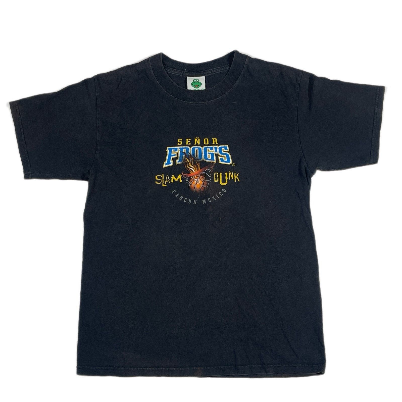 American Apparel × Vintage Señor Frogs Slam Dunk souvenir Black Tee T Shirt size Small Size US S / EU 44-46 / 1 - 1 Thumbnail