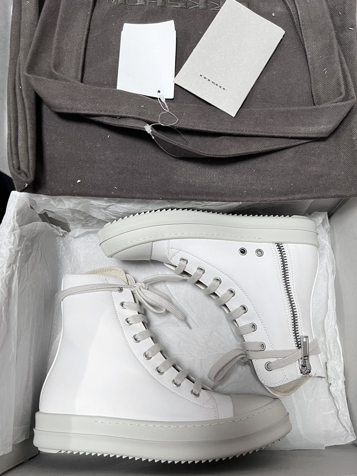Rick Owens Drkshdw Rick owens ramones drkshdw high top sneakers sz37 Size US 7 / IT 37 - 11 Thumbnail