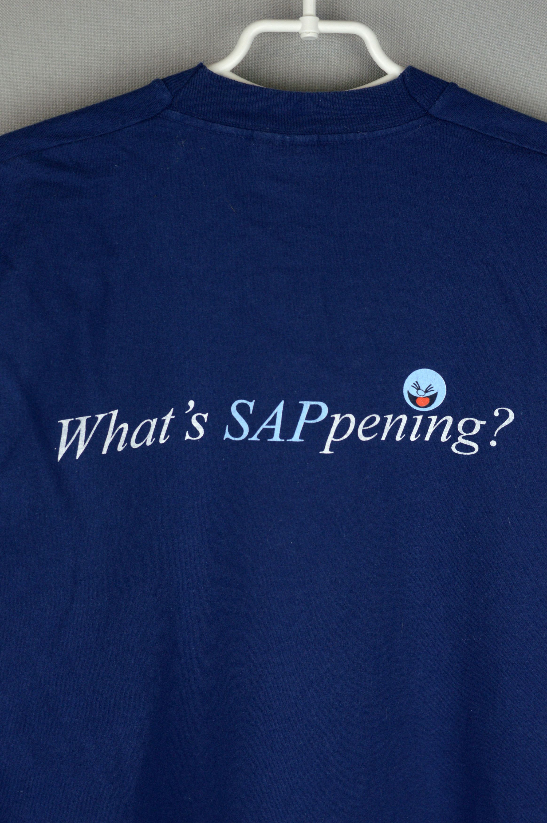 Vintage Vintage IBM Whats SAPpening? 90s t shirt Size US XL / EU 56 / 4 - 5 Thumbnail
