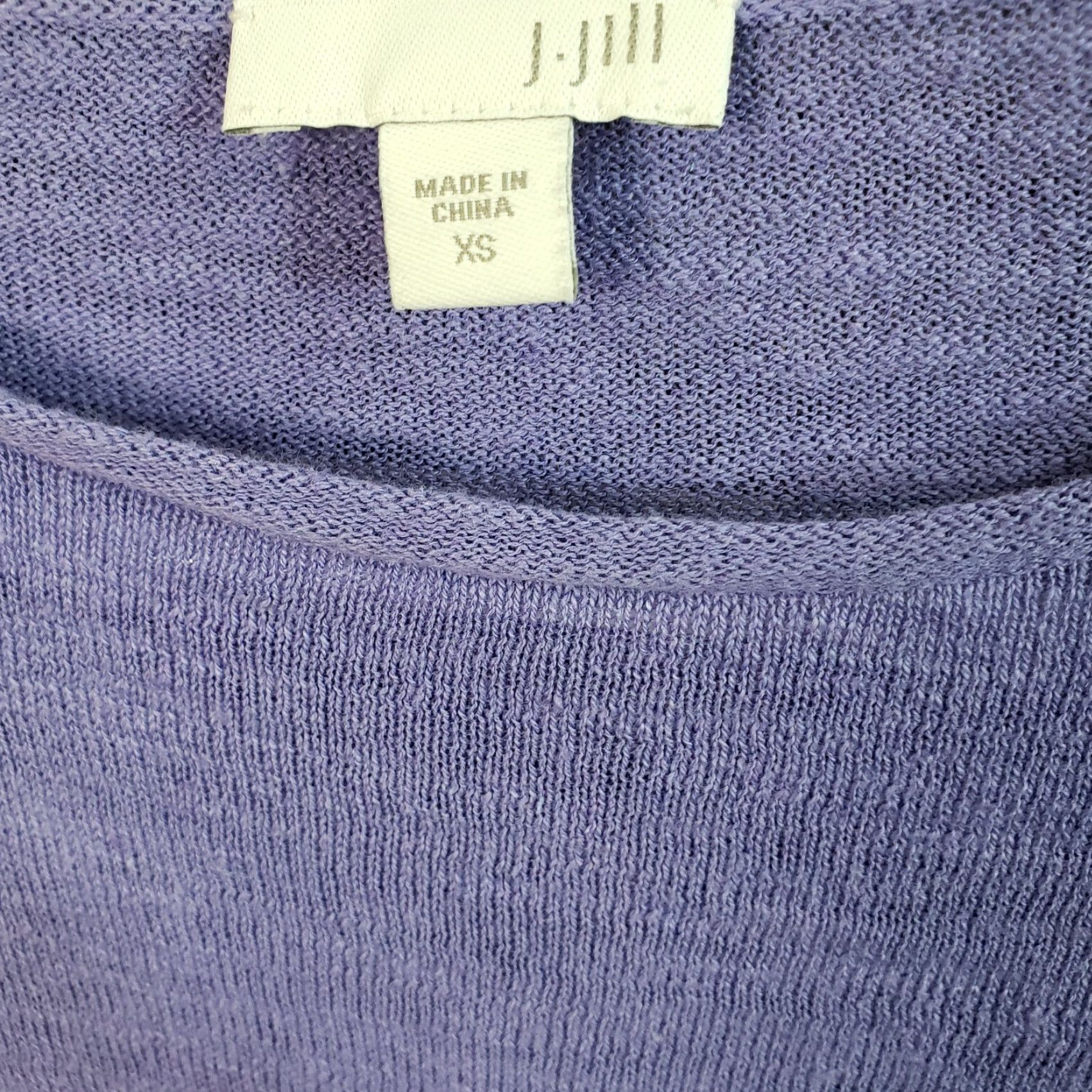 J. Jill J Jill Womens Top XS Solid Purple Linen Blend 3/4 Sleeve Blouse Shirt Adult XS Purple Womens J Jill Top Blouse 3/4 Sleeve Linen Blend Solid Purple Size XS / US 0-2 / IT 36-38 - 4 Thumbnail