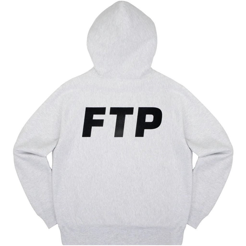 Fuck The Population FTP Flocked Logo Pullover – Size XL – Heather Gray Size US XL / EU 56 / 4 - 2 Thumbnail