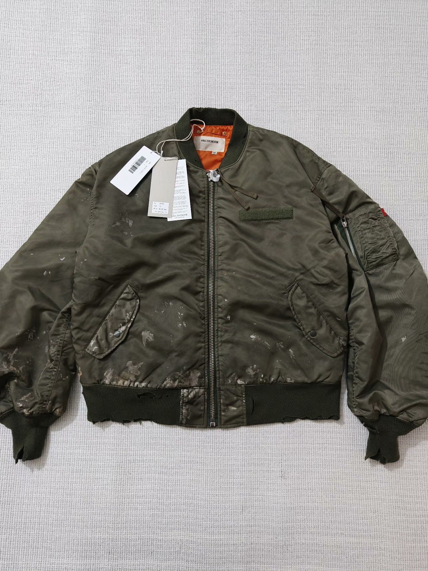 ANACHRONORM ANACHRONORM Dirty Nylon MA-1 Jacket Size US M / EU 48-50 / 2 - 1 Thumbnail