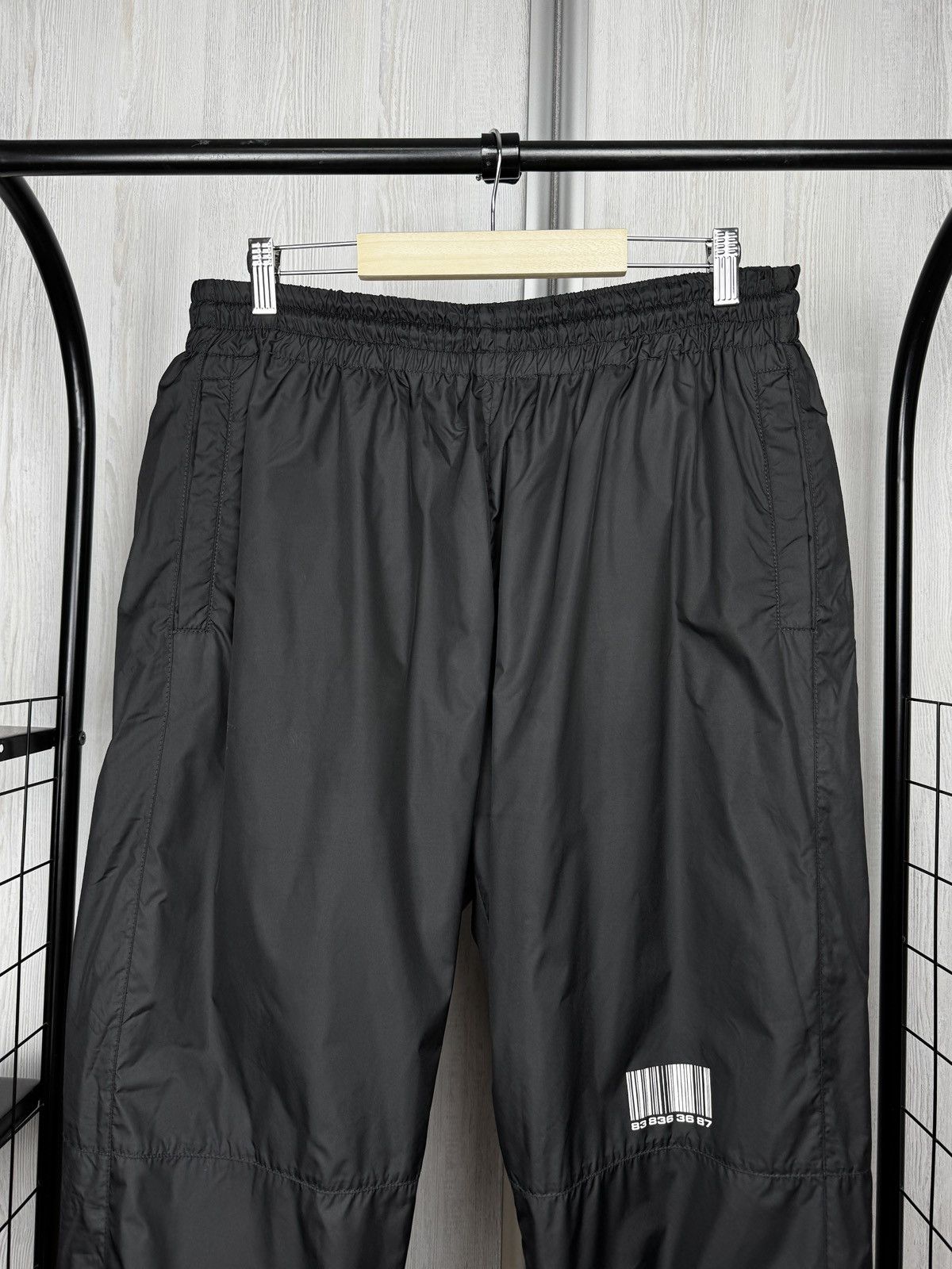 VTMNTS VTMNTS Black Barcode Print Joggers Nylon Size US 34 / EU 50 - 4 Thumbnail
