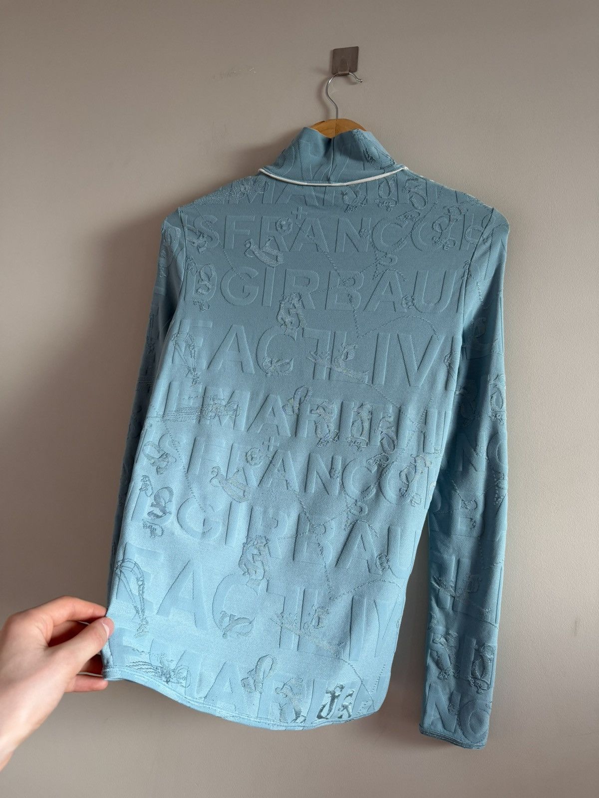 Marithe + Francois Girbaud Marithé François Girbaud Logo Embossed Turtleneck Longsleeve Size US M / EU 48-50 / 2 - 6 Thumbnail
