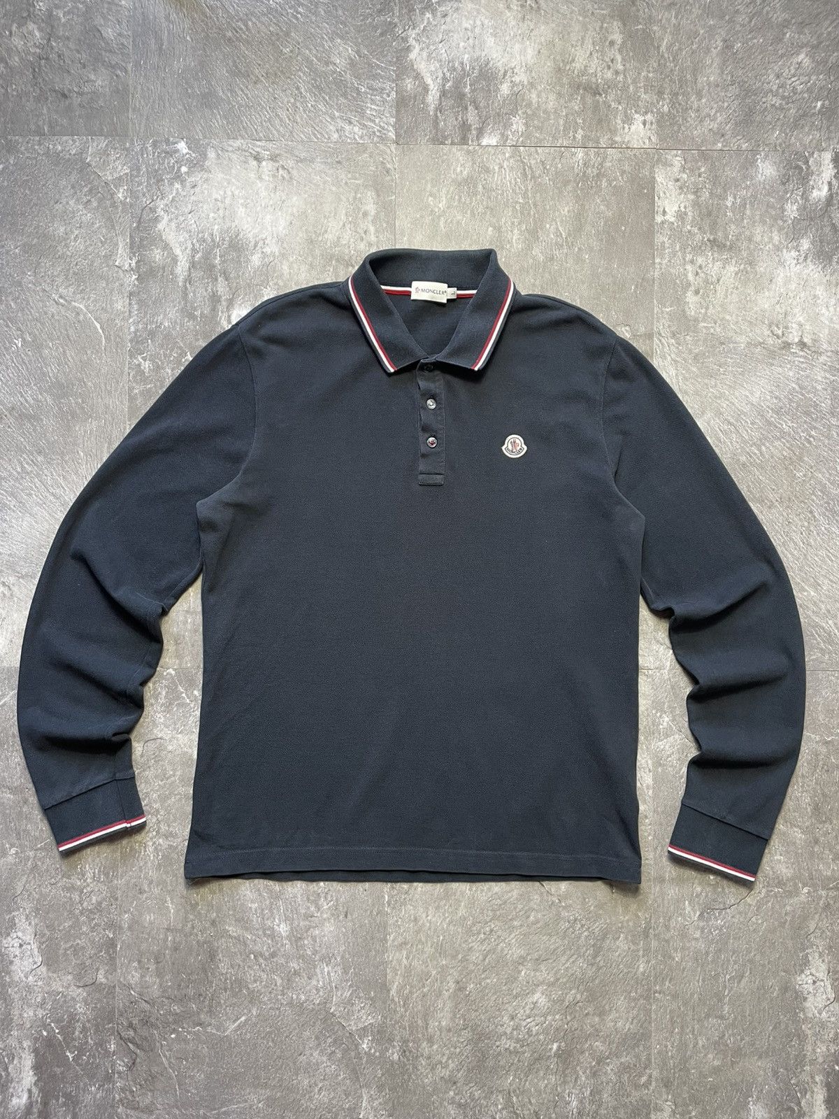Moncler Maglia Polo Manica Lunga Polo Shirt Long Sleeve L