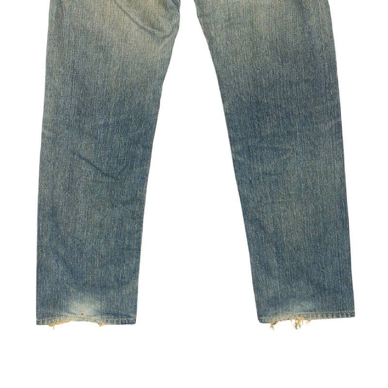 Edwin × Jean × Vintage Vintage Edwin 505x Selvedge Distressed Jeans Size US 29 - 6 Thumbnail