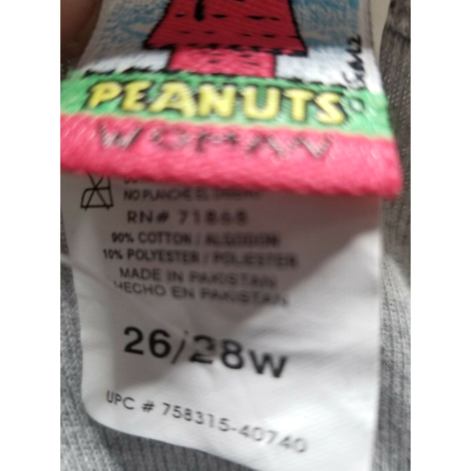 Peanuts VINTAGE Peanuts Snoopy T-Shirt Women Plus Size 26 Gray Retro Graphic Tee Size 4XL / US 24-26 - 4 Thumbnail