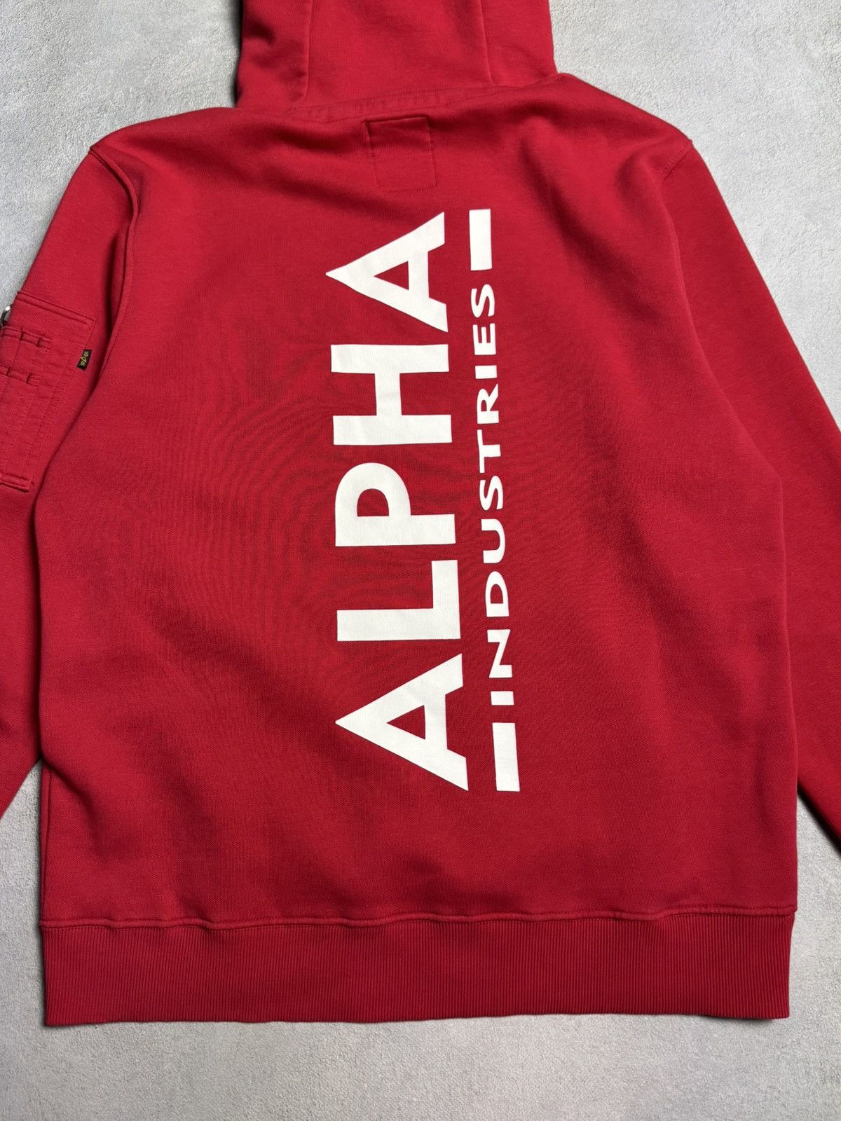Alpha Industries Alpha Industries Big Logo Cotton Hoodie Red size L Size US L / EU 52-54 / 3 - 11 Thumbnail