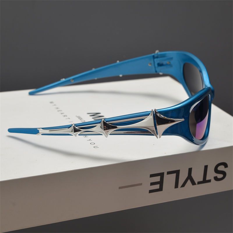 Electric Visual Vintage Street ins style custom avant-garde sunglasses Size ONE SIZE - 4 Thumbnail