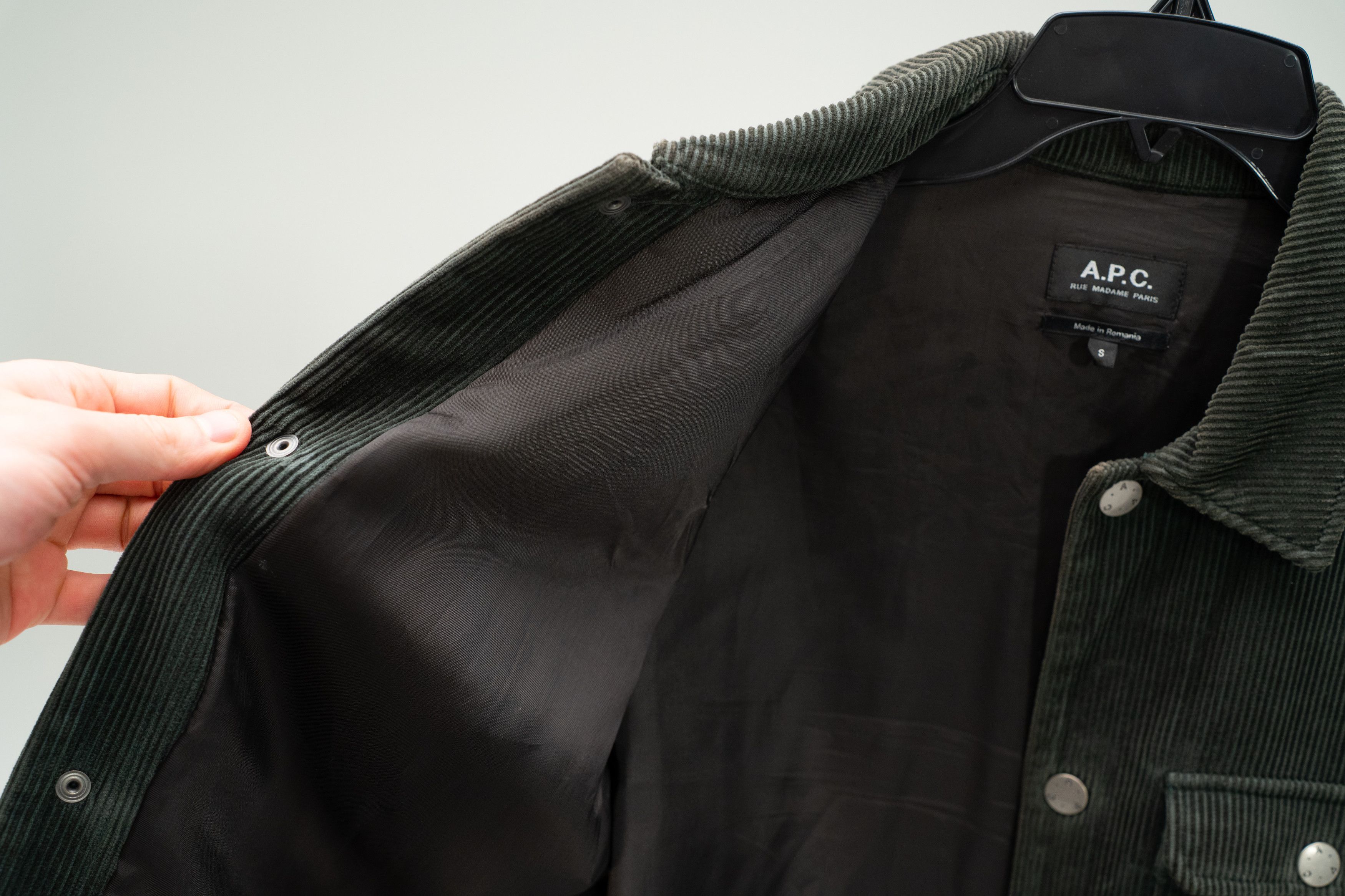 A.P.C. A.P.C. Corduroy Alex Jacket in Dark Green Size US S / EU 44-46 / 1 - 12 Thumbnail