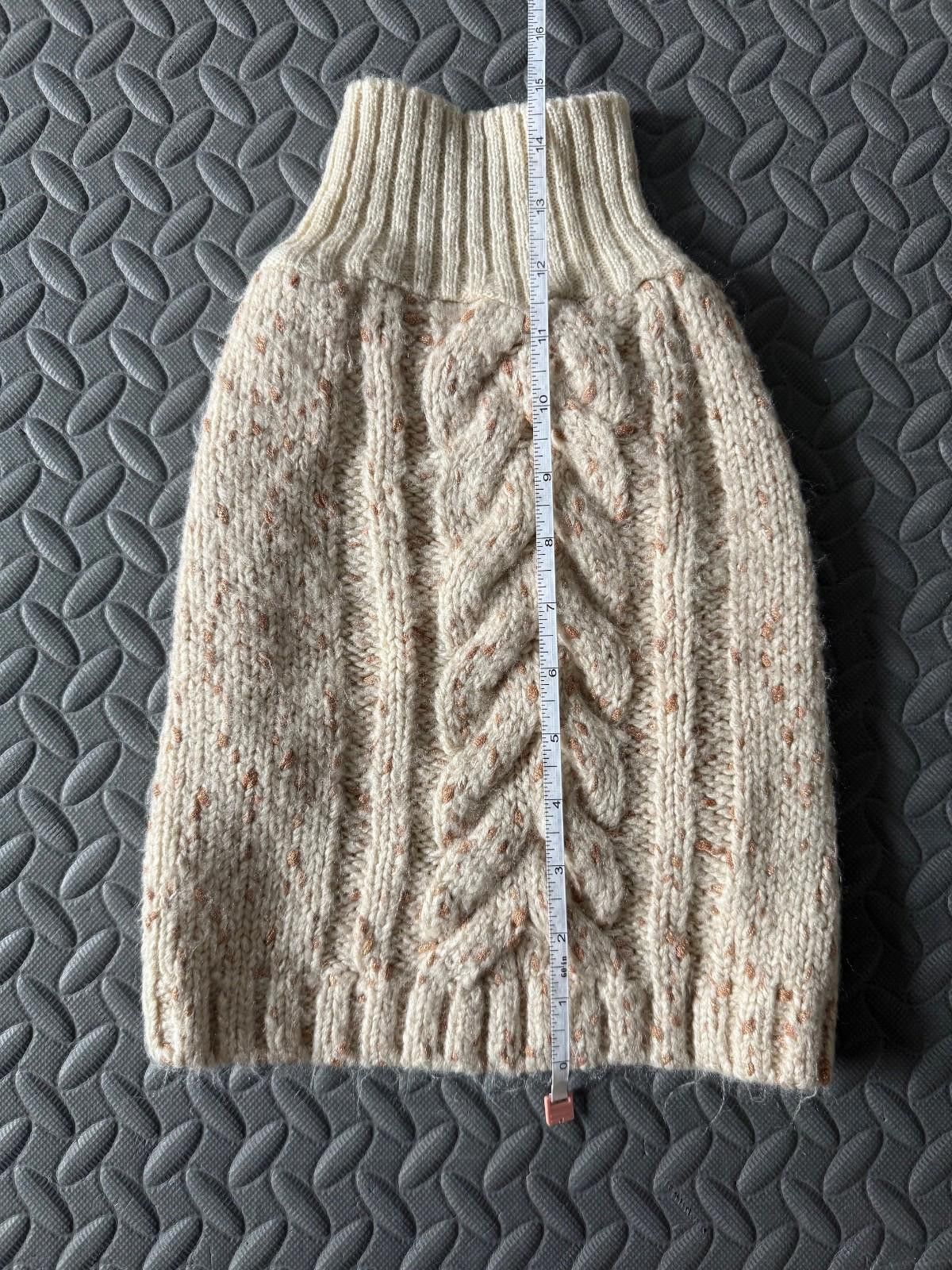 Other Kyeese wear dog collared sweater, beige, size: L Size ONE SIZE - 1 Thumbnail