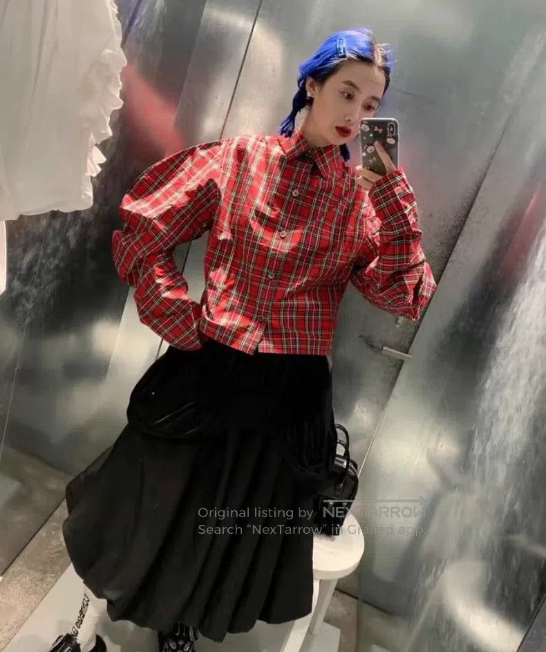Comme des Garcons Comme Des Garcons Red and green plaid shirt Size S / US 4 / IT 40 - 3 Thumbnail