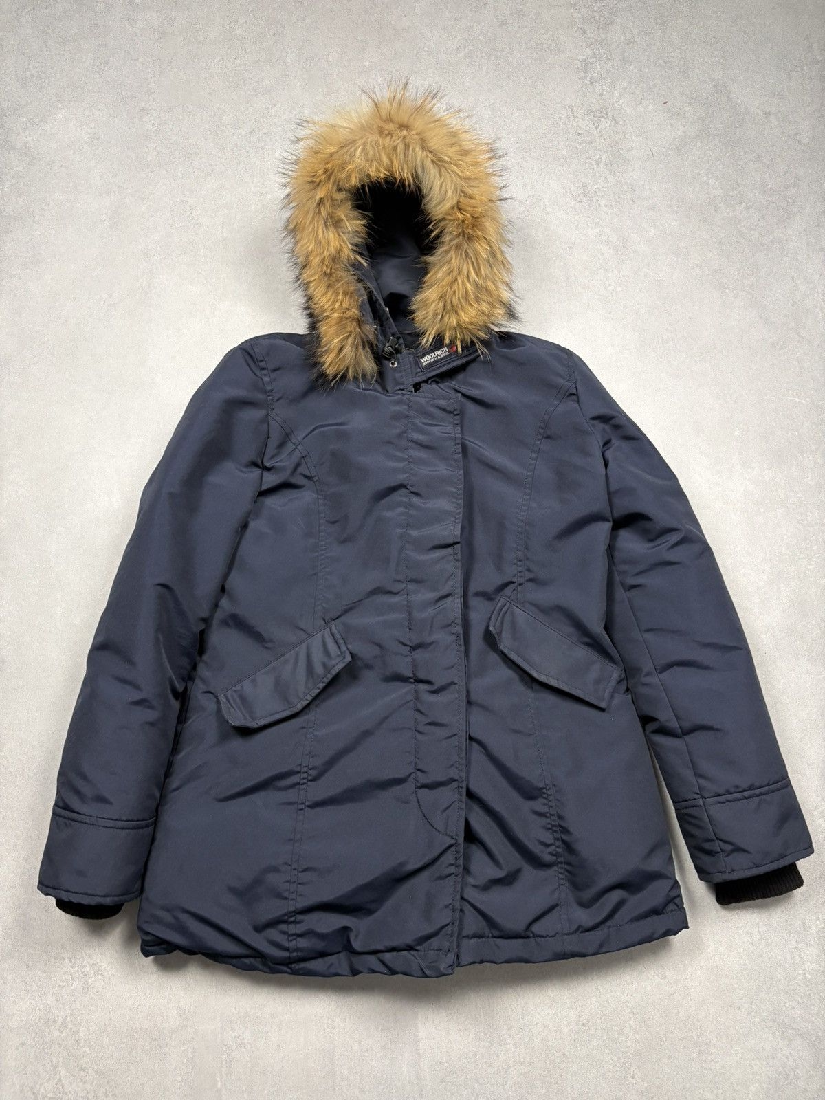 Woolrich Woolen Mills Woolrich John Rich & Bros Arctic Parka Navy Fur Hood XL Rare Size XL / US 12-14 / IT 48-50 - 1 Thumbnail