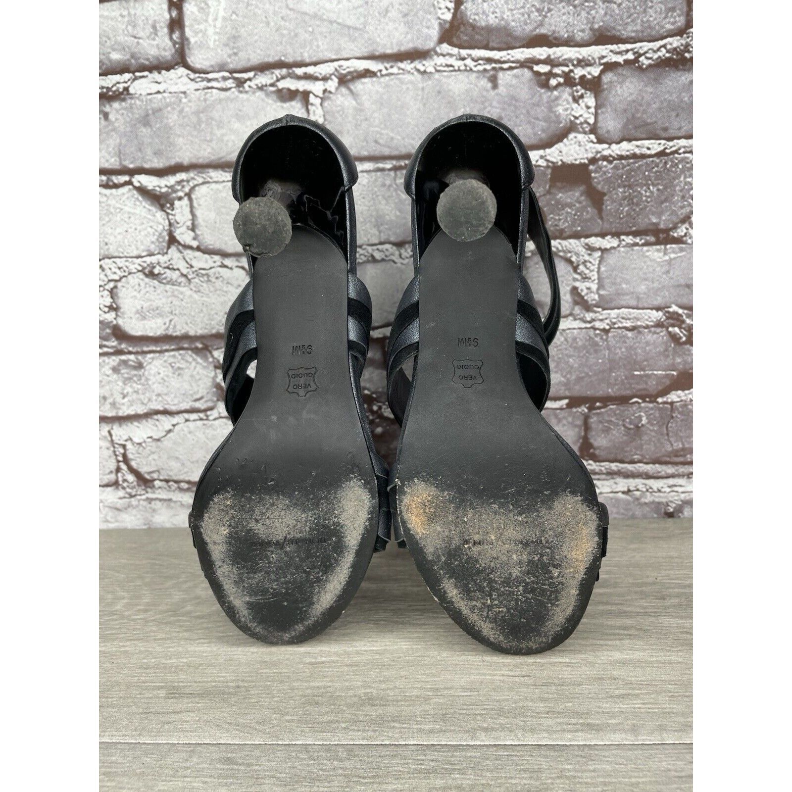 Donald Pliner Donald Pliner Neav Black Suede Shimmer Ankle Strap Heels Wom Size US 9.5 / IT 39.5 - 16 Thumbnail
