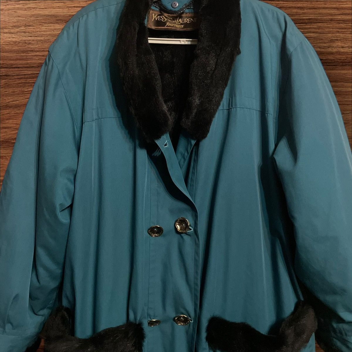 Yves Saint Laurent Yves Saint Lauren vintage 90s fur trench luxury Size XXL / US 16-18 / IT 52-54 - 2 Thumbnail