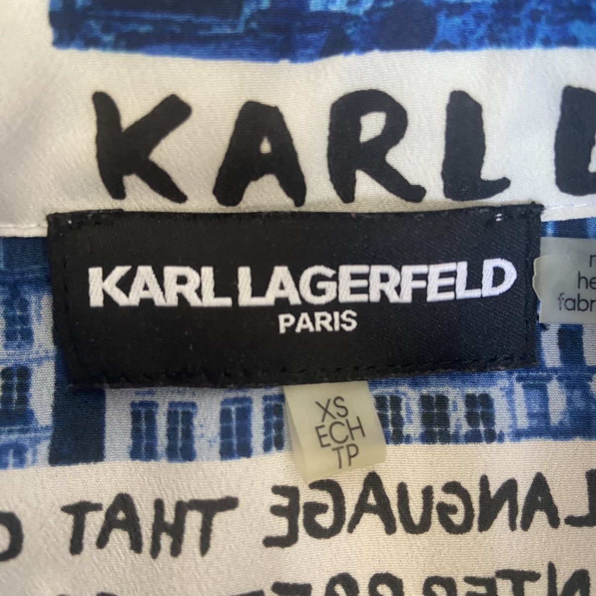Karl Lagerfeld Karl Lagerfeld Paris Button Front Shirt Women’s XS Size XS / US 0-2 / IT 36-38 - 7 Thumbnail