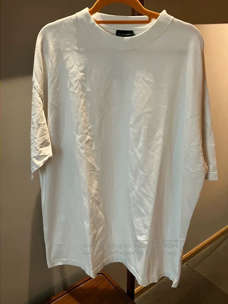 Balenciaga Balenciaga White Short Sleeve T-Shirt with Back Crystal Lo Size US L / EU 52-54 / 3 - 1 Thumbnail