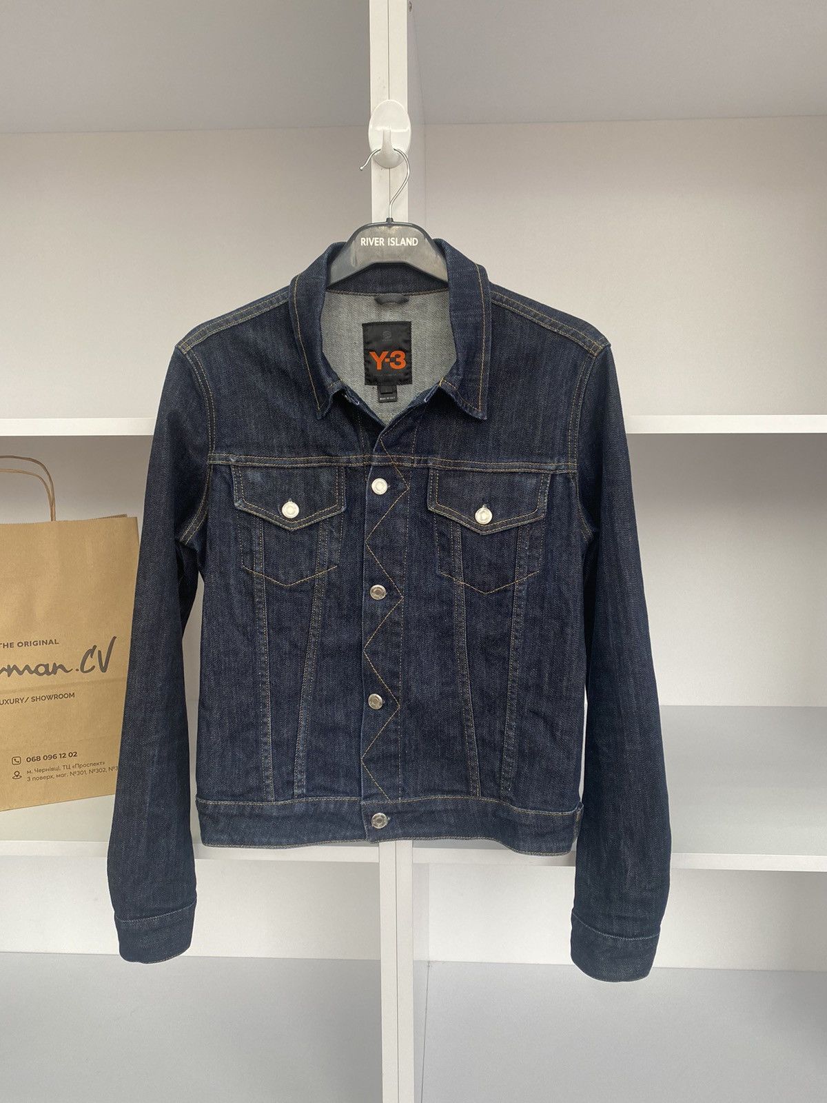 Vintage × Y-3 × Yohji Yamamoto Vintage Y-3 Women’s Denim Jeans Jacket Size L / US 10 / IT 46 - 8 Thumbnail