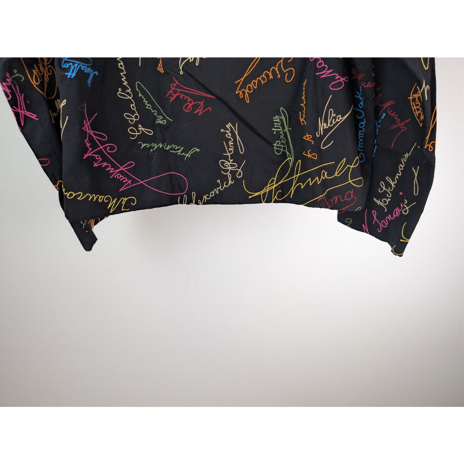 Bode o1rshd1 Signature Scrawl Coat in Black/Multicolor Size US M / EU 48-50 / 2 - 12 Thumbnail