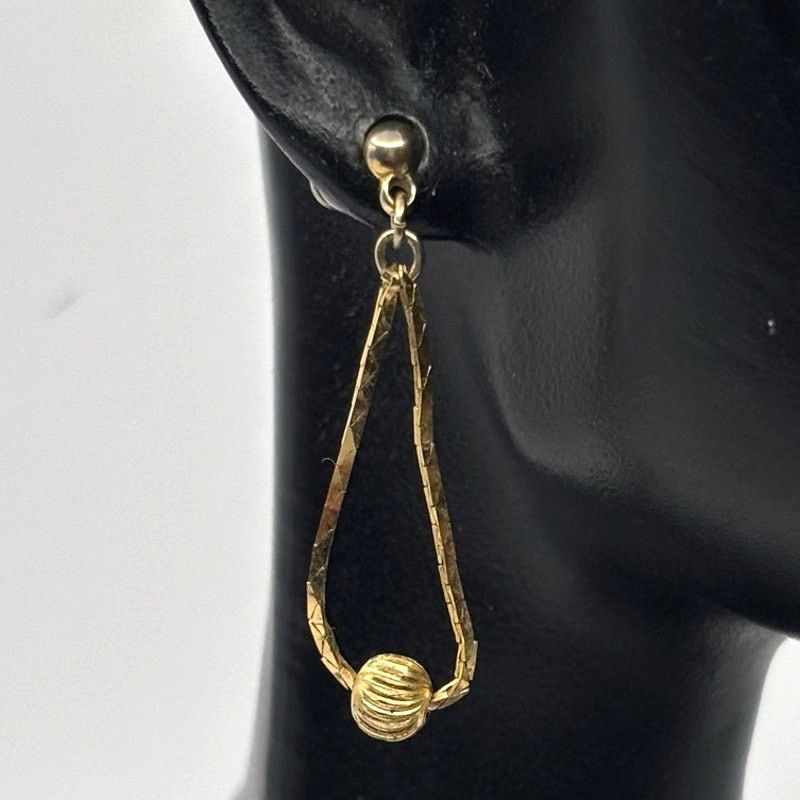 Other 90s Gold Drop Dangle Earrings Size ONE SIZE - 1 Thumbnail