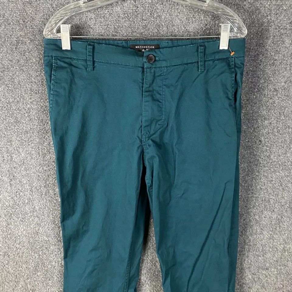 Other Matchstick Pants Men's 32x30 Chino Cotton Blend Blue Adults Size US 32 / EU 48 - 2 Thumbnail
