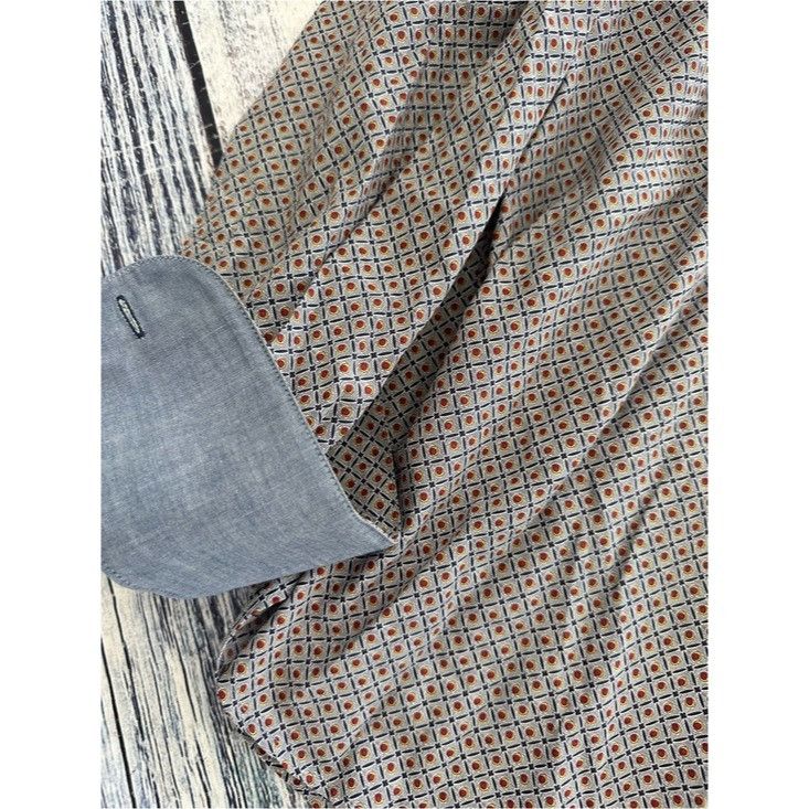 Other Hammer Made Men's Light Gray Patterned Button-Up Shirt Size US L / EU 52-54 / 3 - 3 Thumbnail