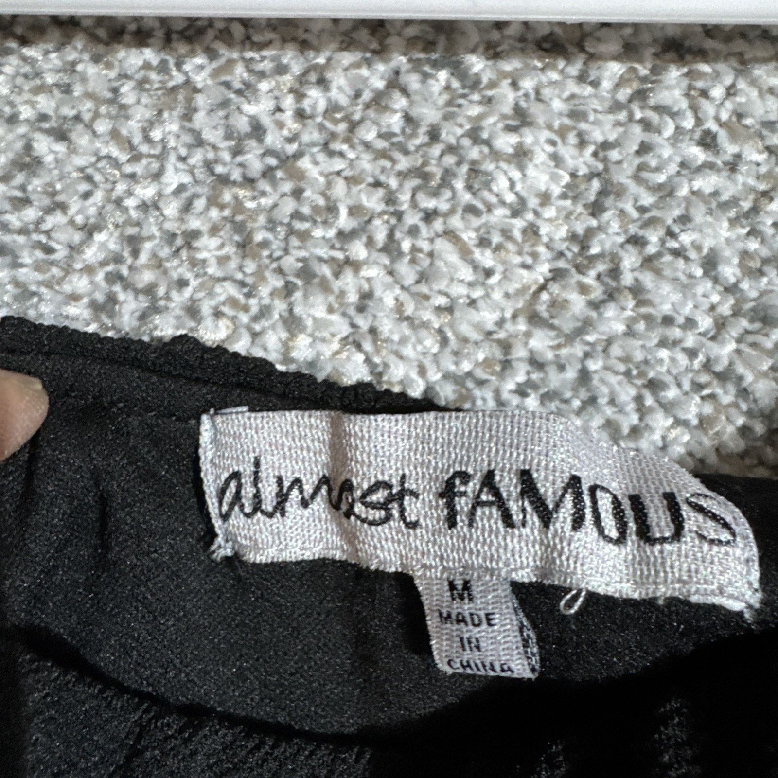 Almost Famous Bodycon Dress M Y2K Chic Romantic Mob Wife Off Shoulder Size M / US 6-8 / IT 42-44 - 6 Thumbnail